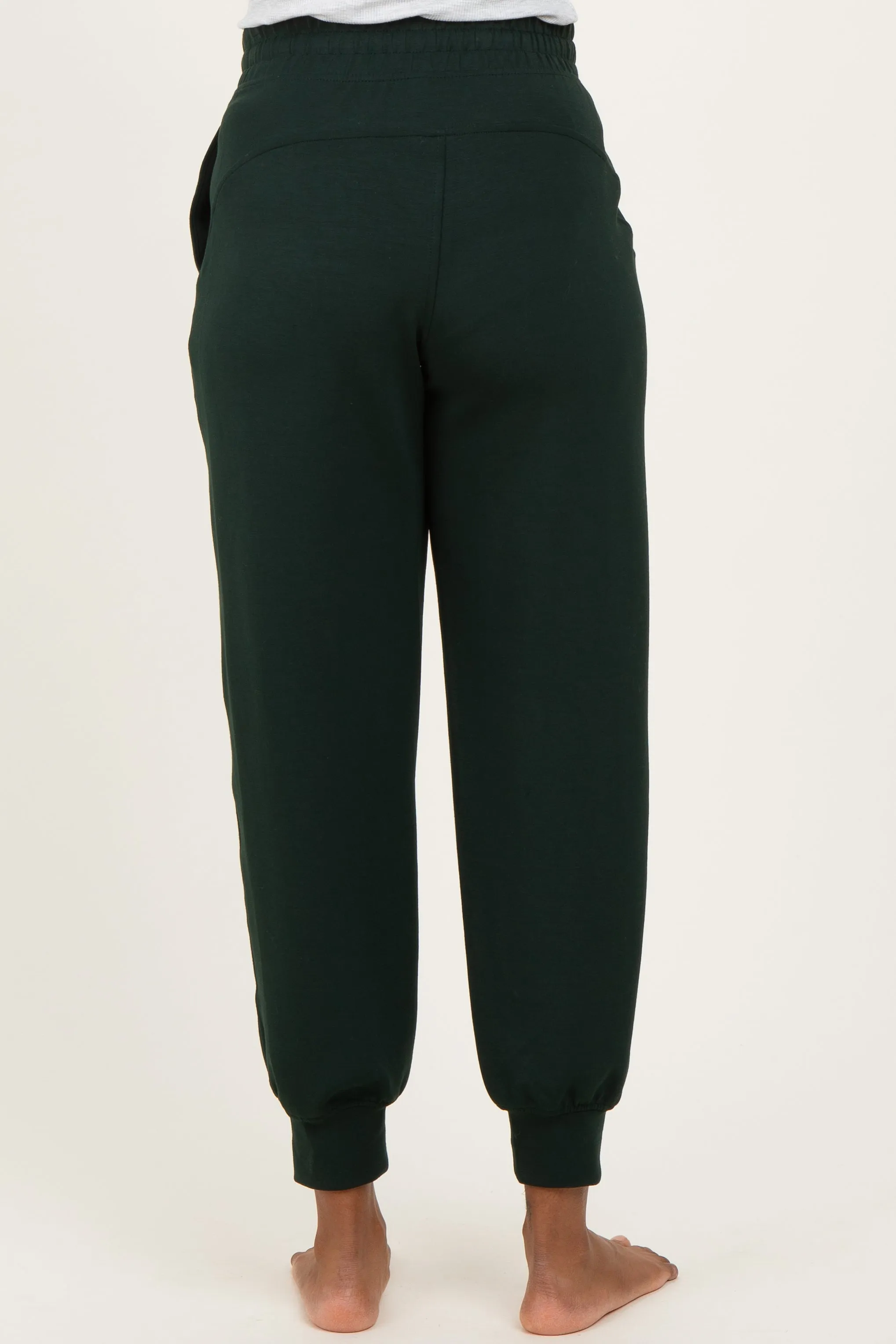 Forest Green Maternity Jogger Pants sold by Pinkblush product image thumbnail 5