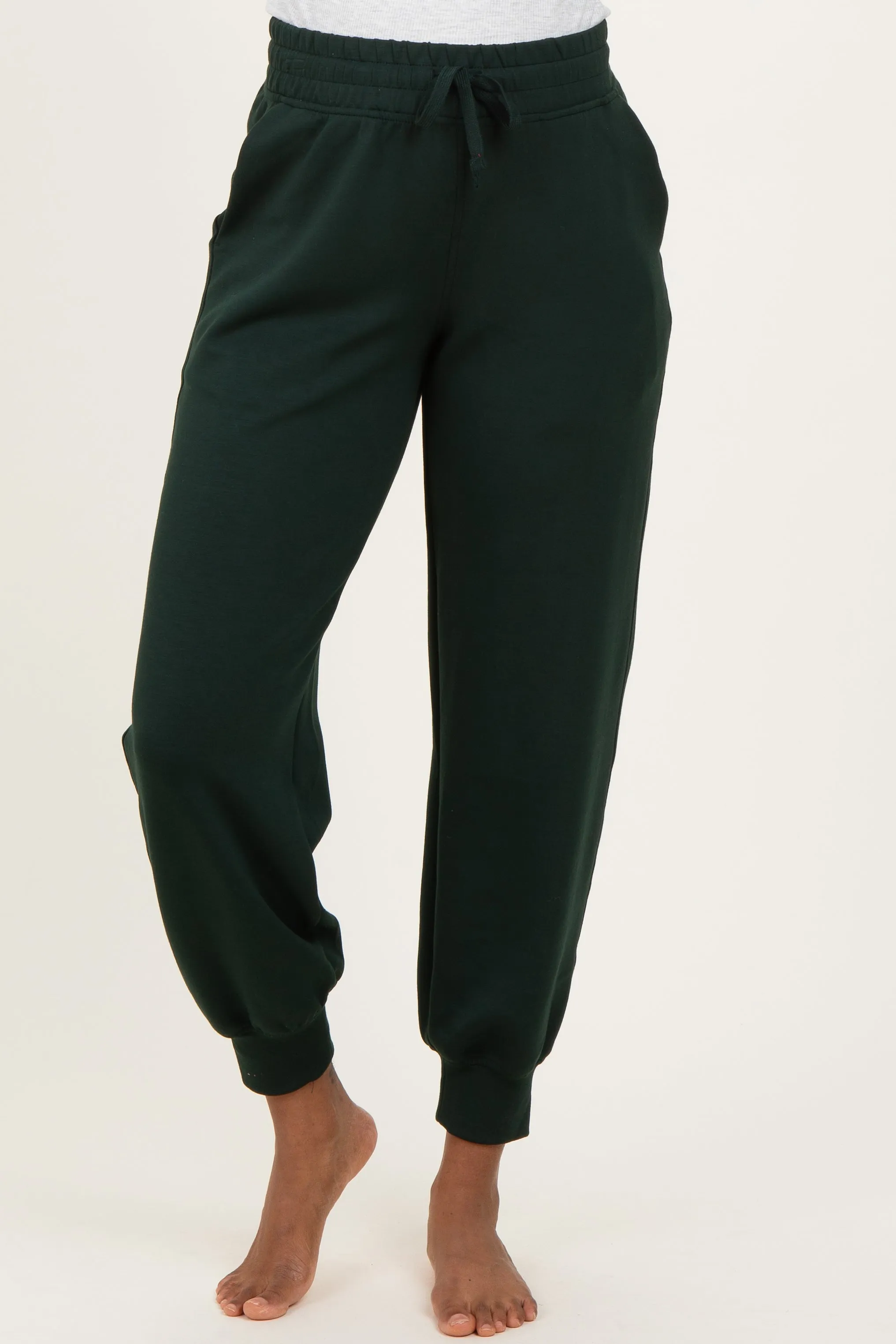 Forest Green Maternity Jogger Pants sold by Pinkblush product image thumbnail 3