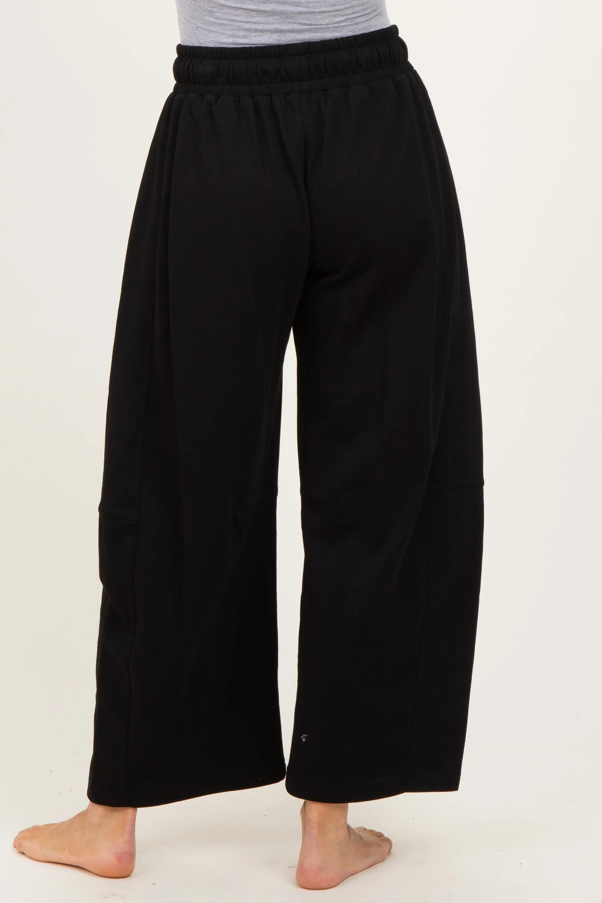 Black Barrel Leg Terry Sweatpants sold by Pinkblush product image thumbnail 5