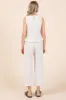Linen Ruffle Tank Top And Pants Set sold by Pinkblush