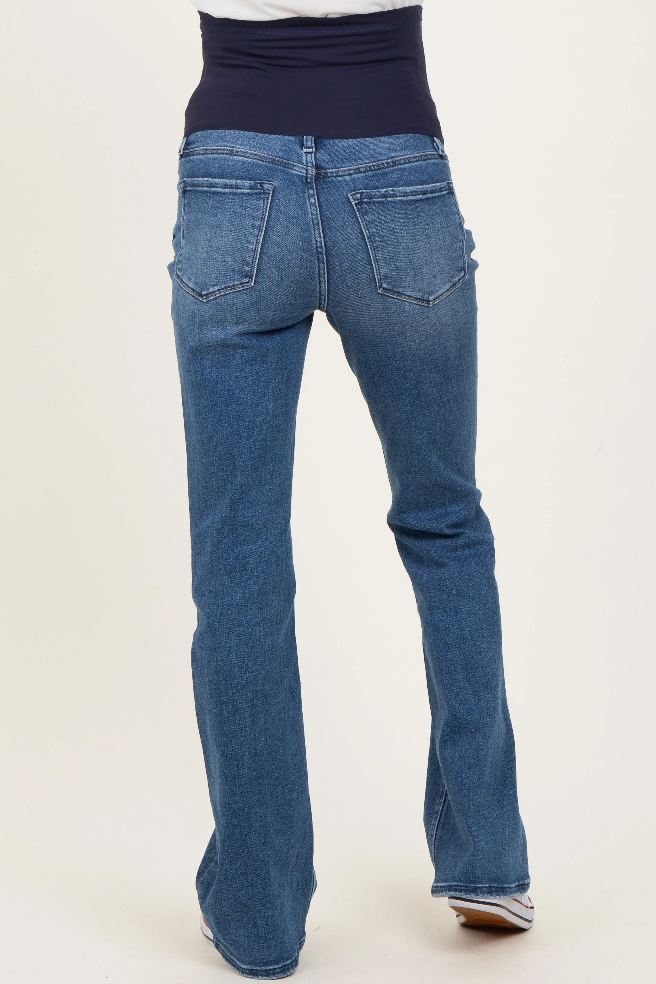 Blue Vintage Wash Bootcut Maternity Jeans sold by Pinkblush product image thumbnail 5