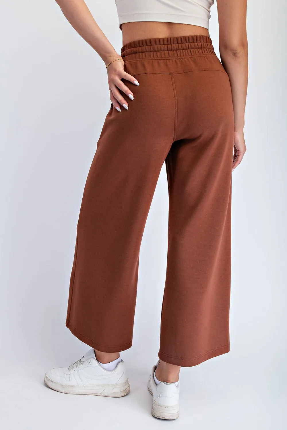 Chestnut Ankle Wide Leg Lounge Pants sold by Pinkblush product image thumbnail 4