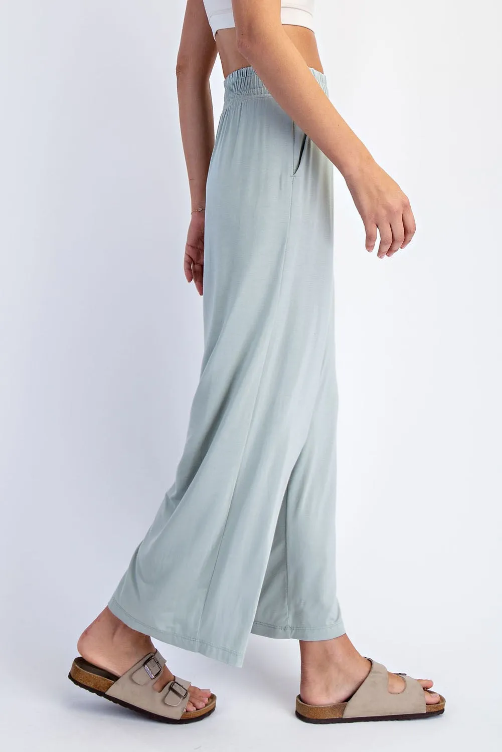Mint Ankle Wide Leg Pants sold by Pinkblush product image thumbnail 3