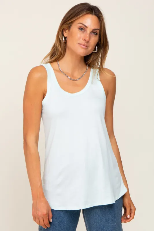 Light Blue Tank Top sold by Pinkblush
