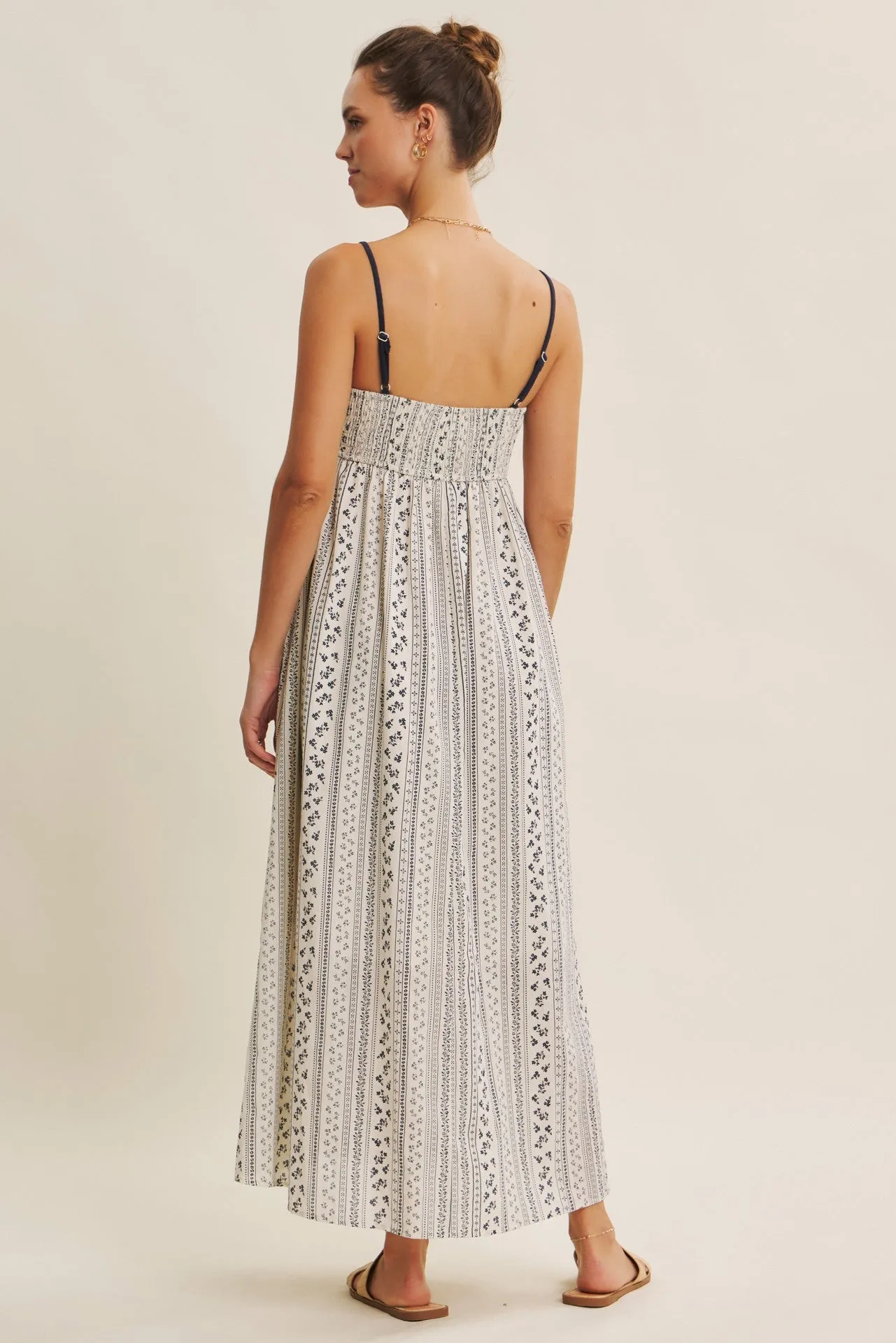 Navy Bohemian Dream Crochet Cotton Maxi Dress sold by Pinkblush product image thumbnail 4