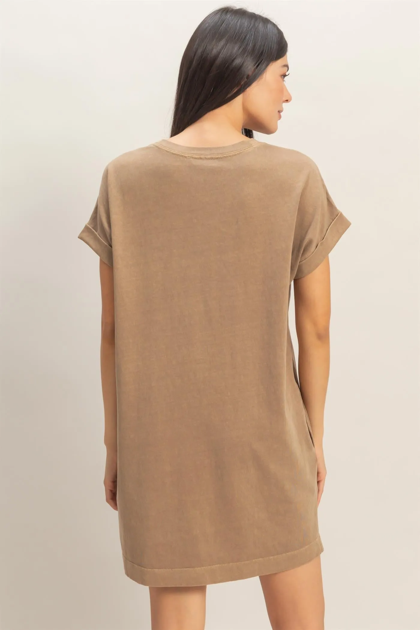 Mocha T-Shirt Mini Dress sold by Pinkblush product image thumbnail 3