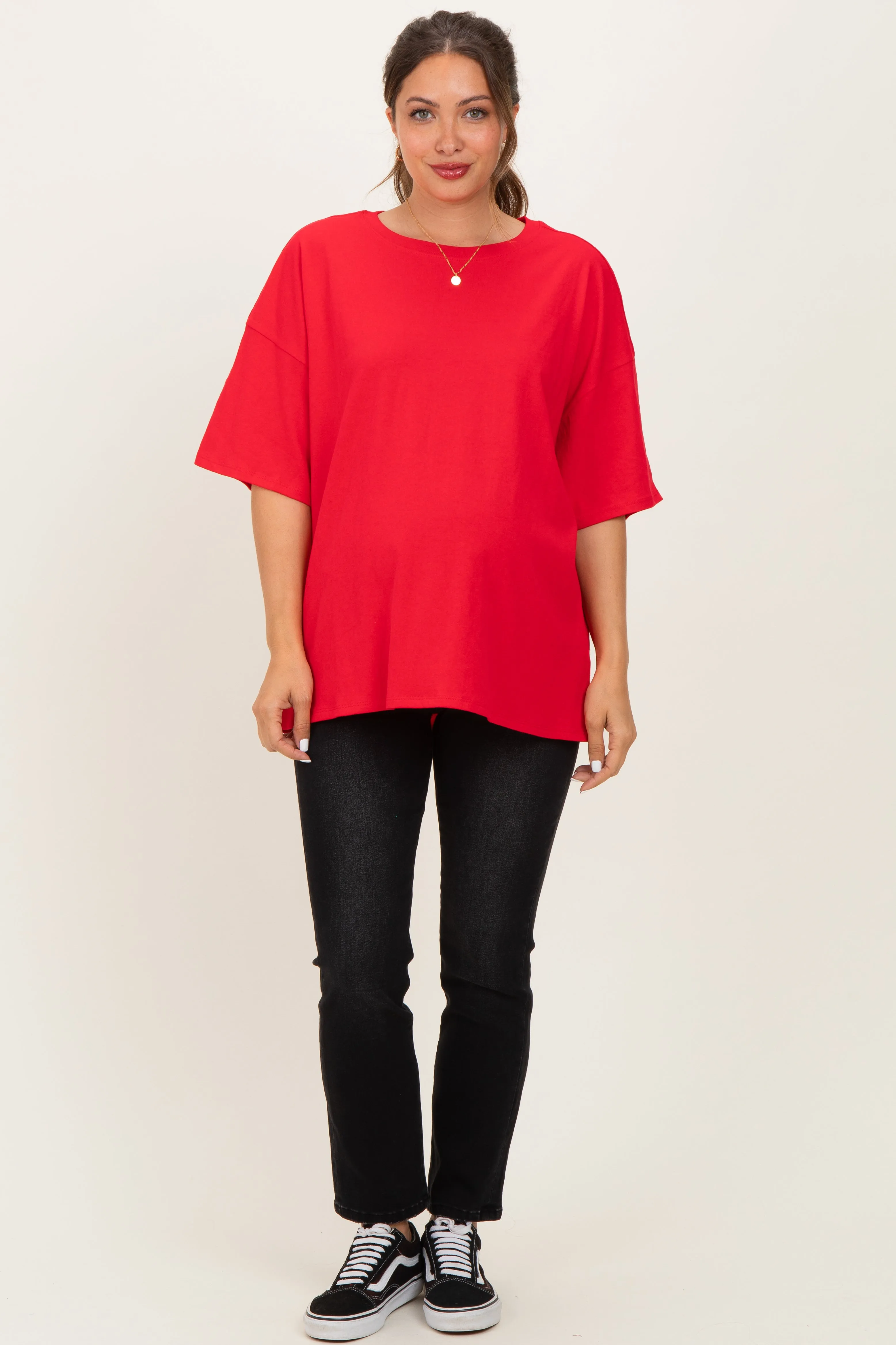 Ruby Cotton Oversized Maternity Tee sold by Pinkblush product image thumbnail 2