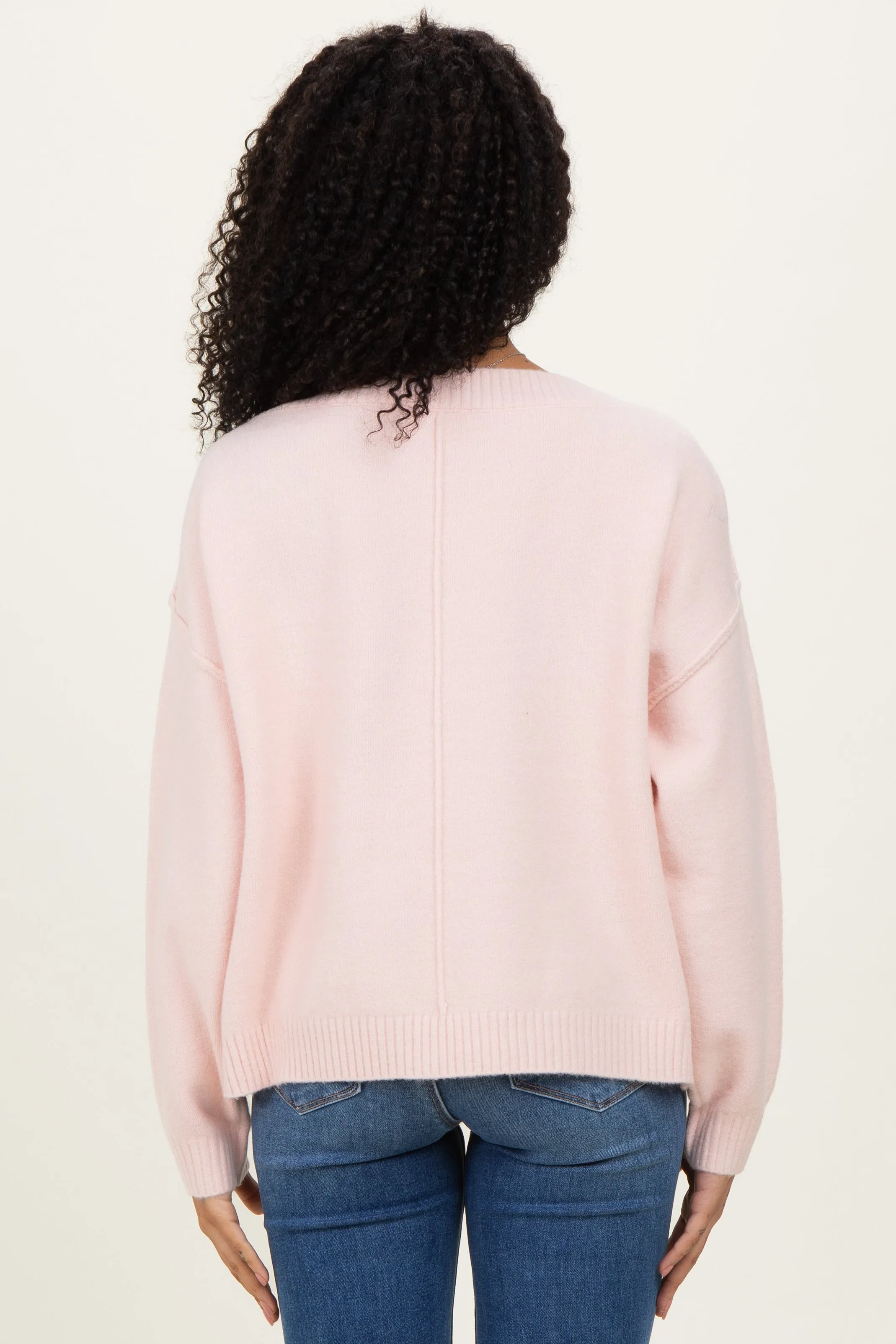 Light Pink Boat Neck Sweater sold by Pinkblush product image thumbnail 3