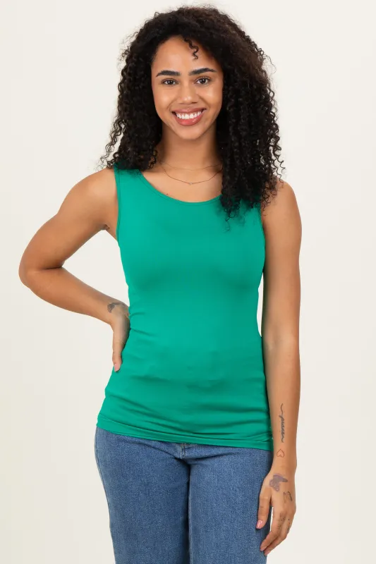 Kelly Green Basic Seamless Tank sold by Pinkblush