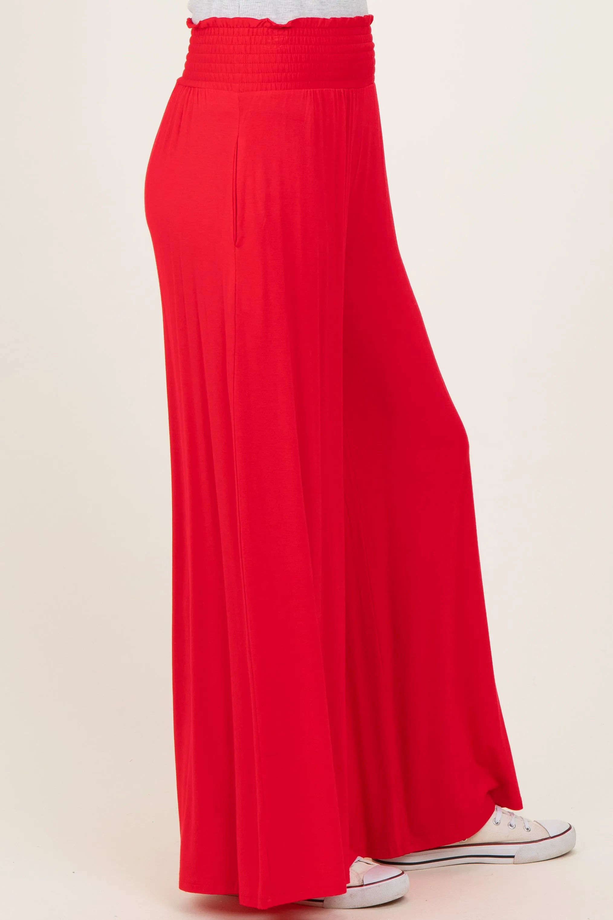 Ruby Smocked Waist Wide Leg Pants sold by Pinkblush product image thumbnail 3