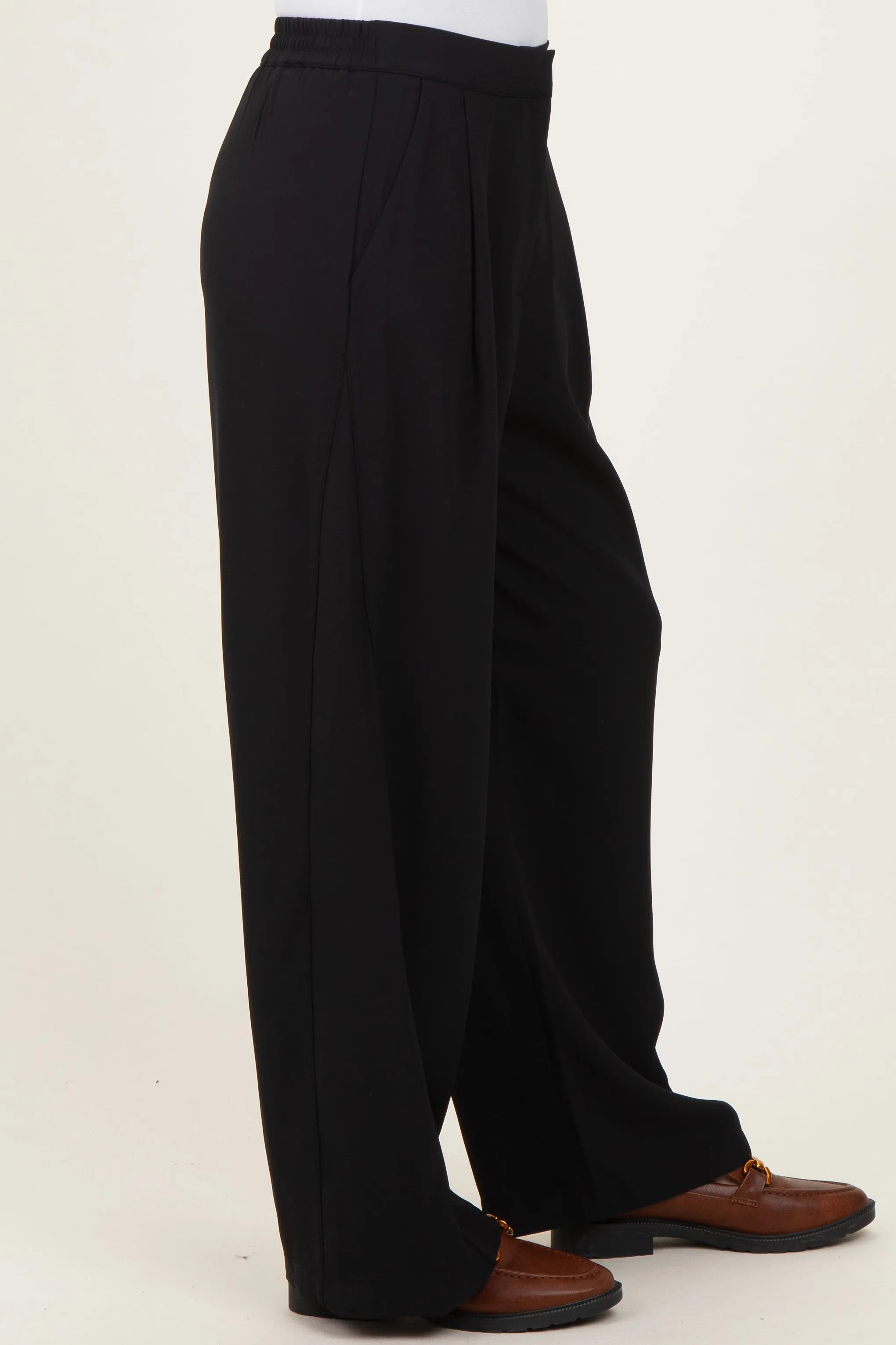 Black Smocked Waist Trousers sold by Pinkblush product image thumbnail 4