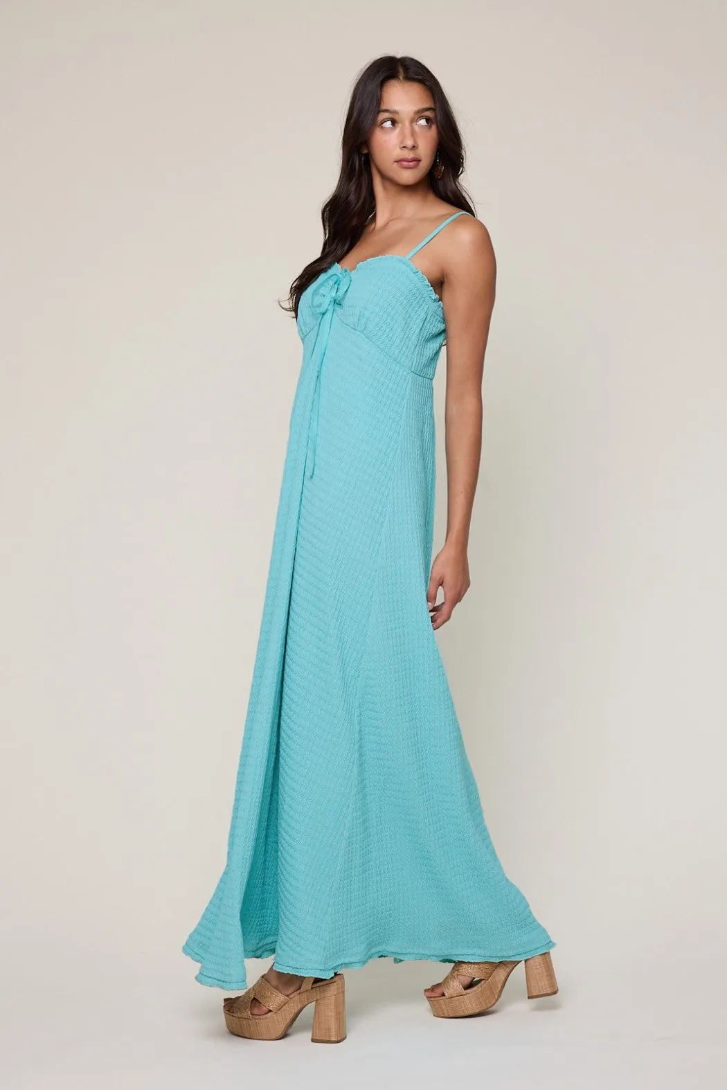 Aqua Knit Contrast Stitch Detail Midi Dress sold by Pinkblush product image thumbnail 3