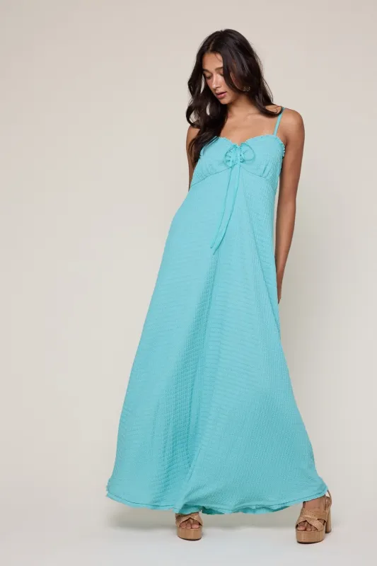 Aqua Knit Contrast Stitch Detail Midi Dress sold by Pinkblush
