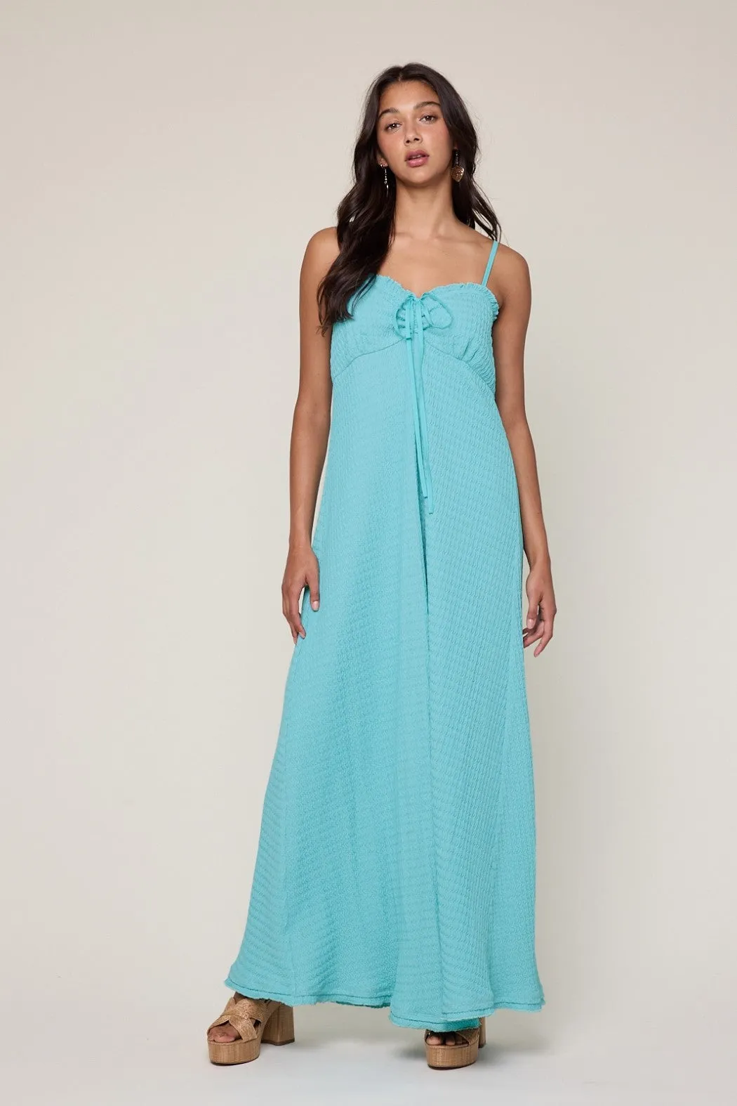 Aqua Knit Contrast Stitch Detail Midi Dress sold by Pinkblush product image thumbnail 2