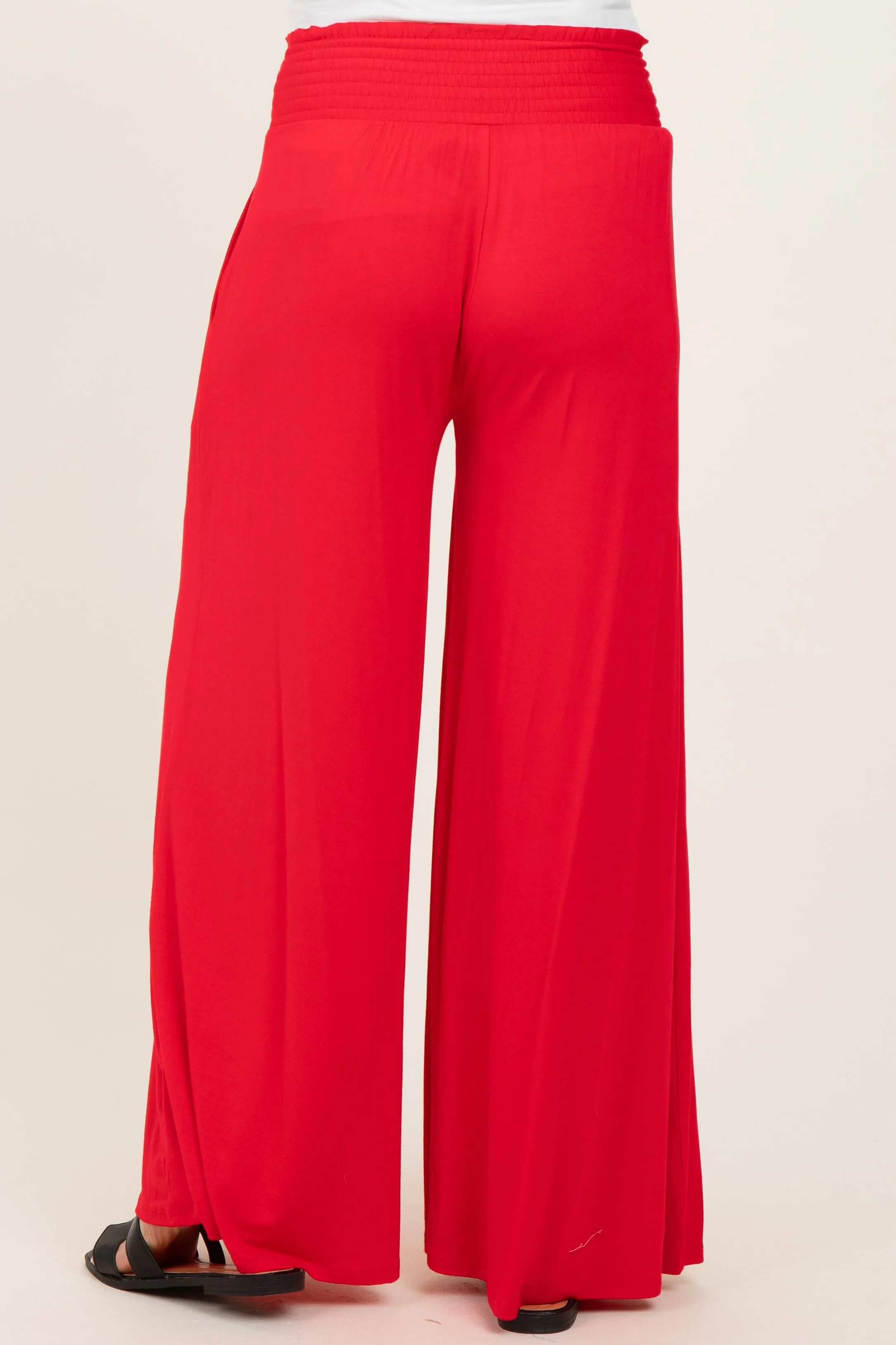 Ruby Smocked Waist Wide Leg Maternity Pants sold by Pinkblush product image thumbnail 5