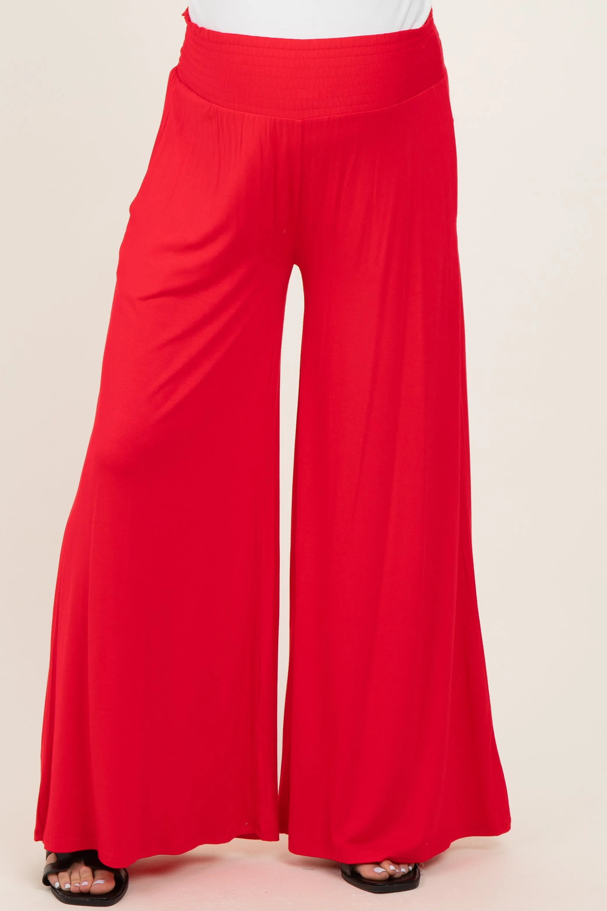 Ruby Smocked Waist Wide Leg Maternity Pants sold by Pinkblush product image thumbnail 3