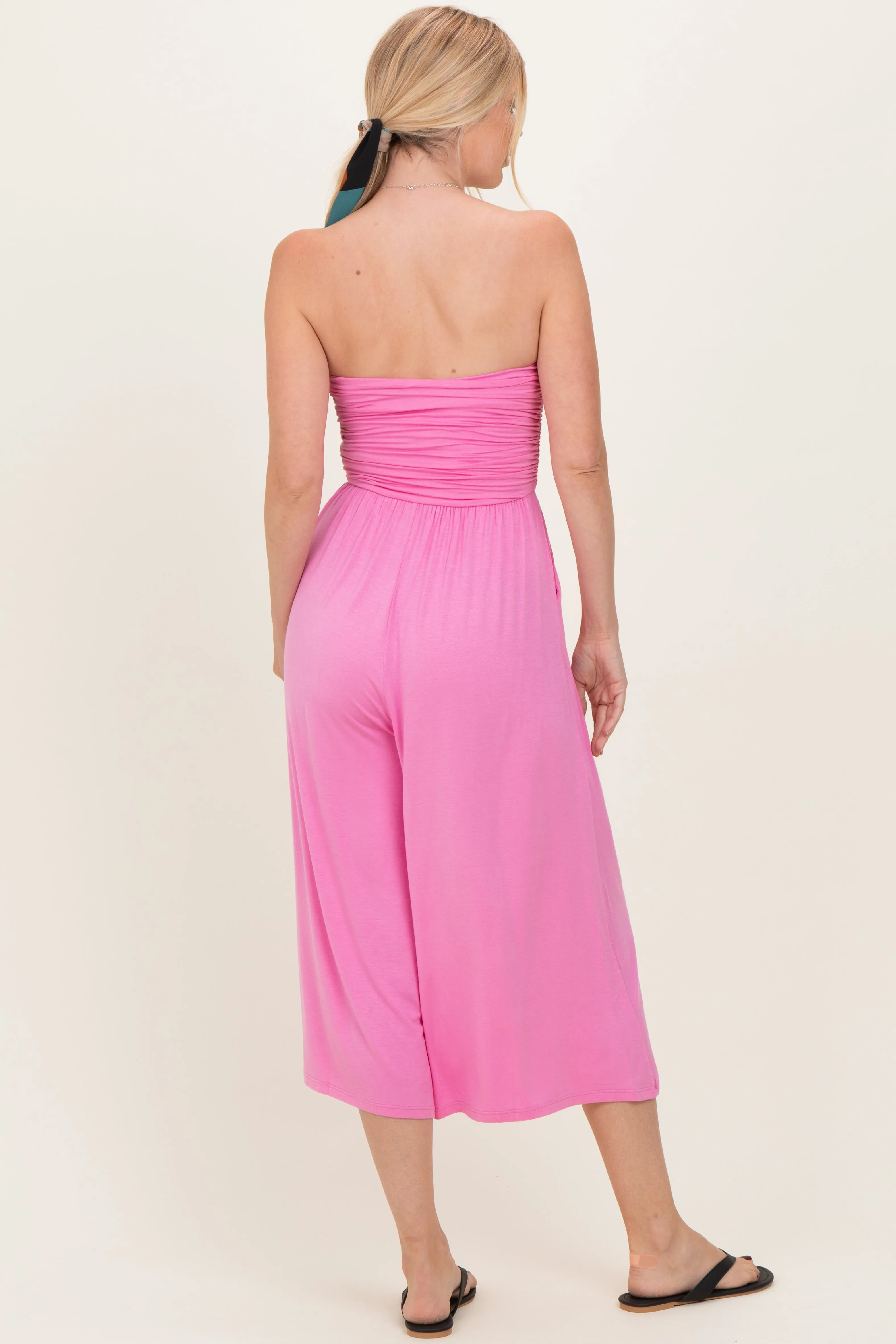 Pink Double Layered Strapless Tube Top Jumpsuit sold by Pinkblush product image thumbnail 3