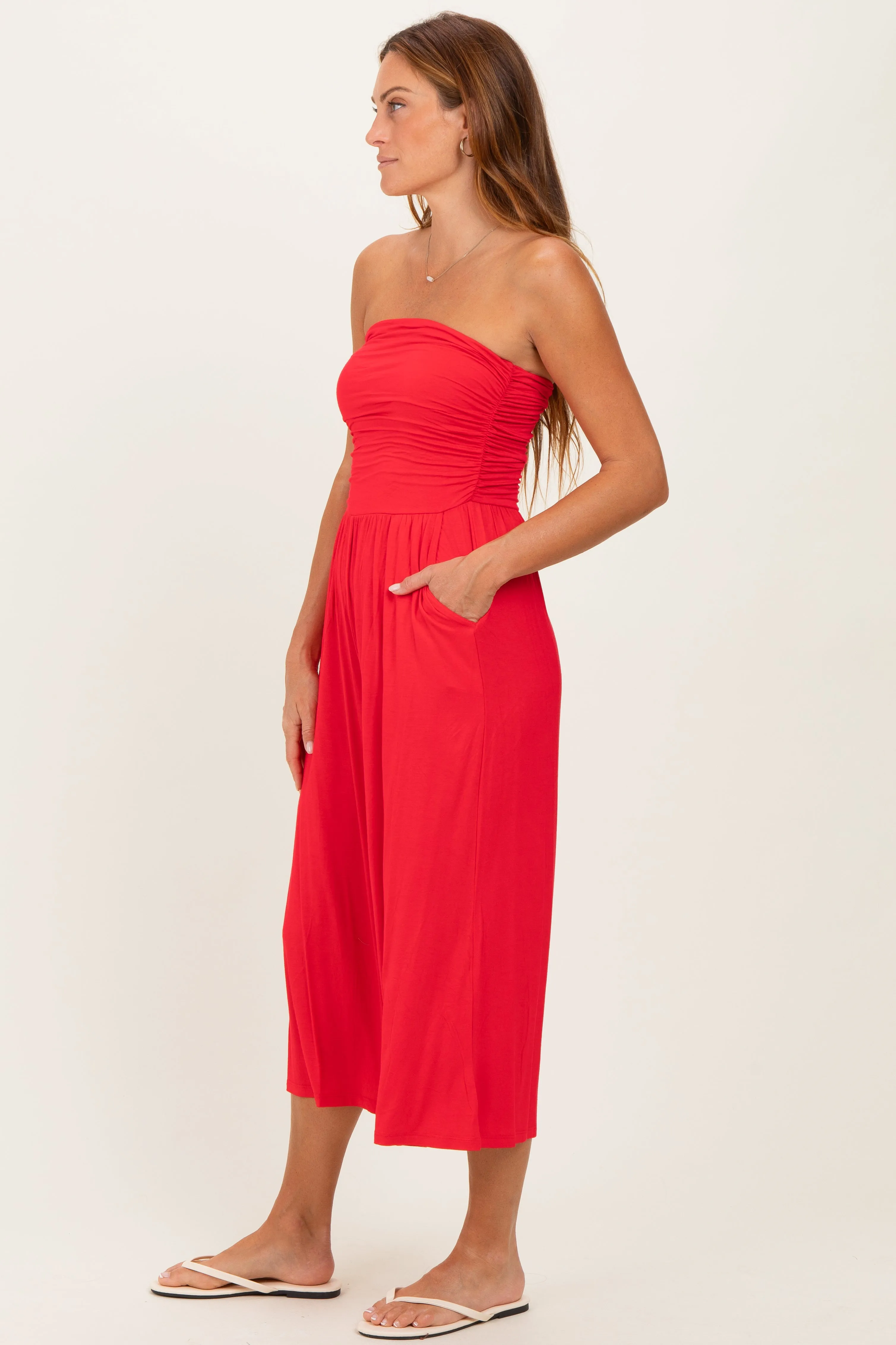 Ruby Double Layered Strapless Tube Top Jumpsuit sold by Pinkblush product image thumbnail 2