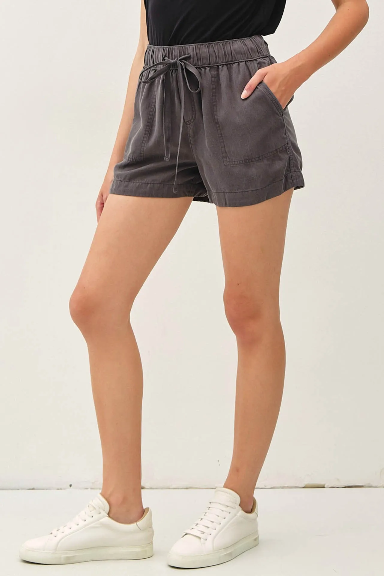 Charcoal Pull On Short sold by Pinkblush product image thumbnail 3