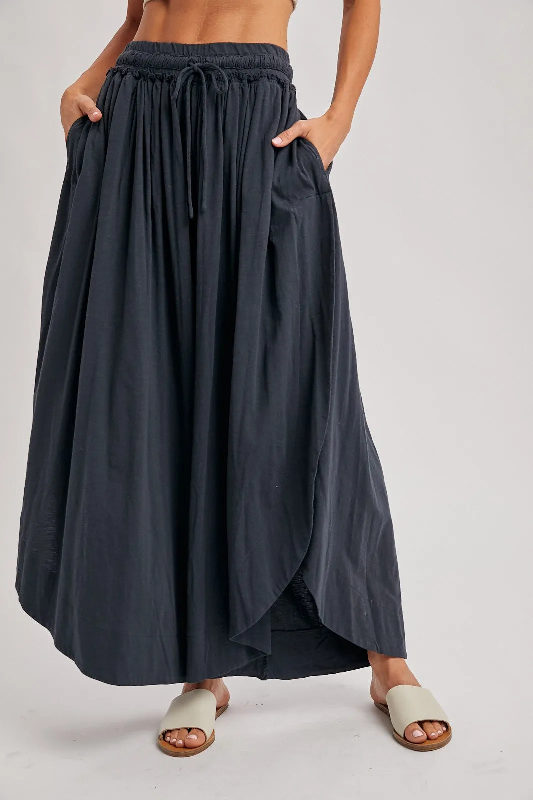 Ash Tulip Hem Super Wide Leg Maternity Pants sold by Pinkblush product image thumbnail 5