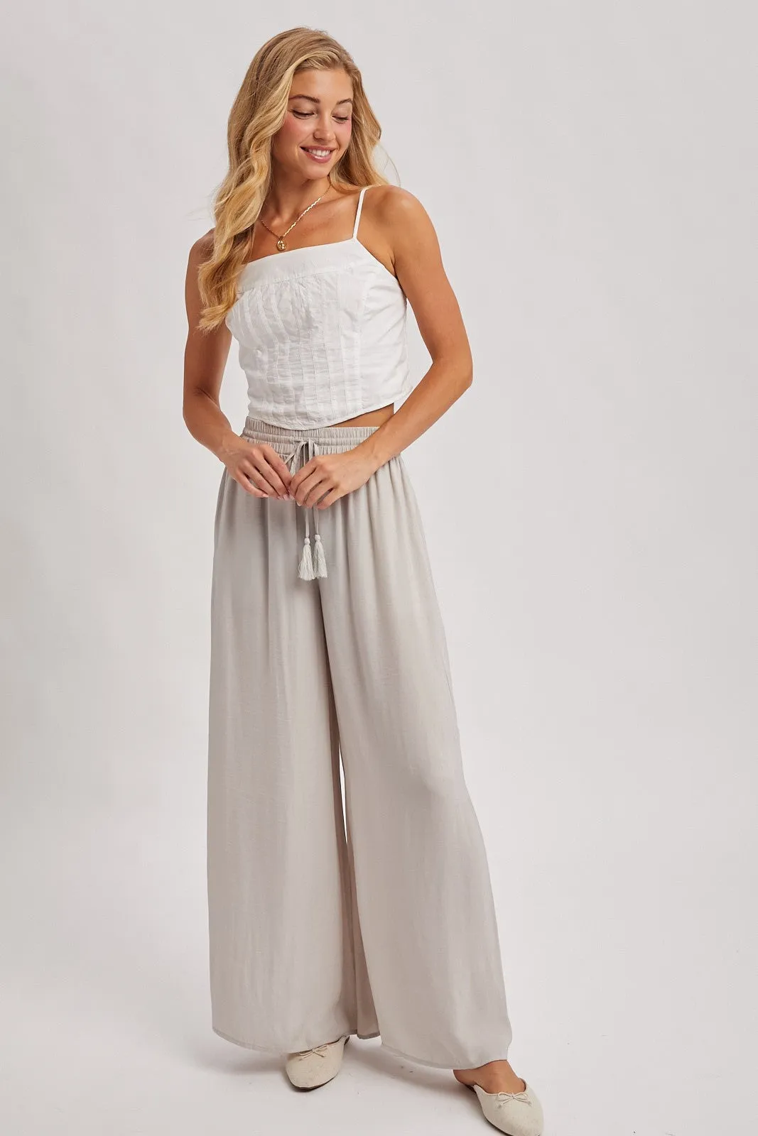 Dove Palazzo Wide Leg Maternity Pants sold by Pinkblush product image thumbnail 5