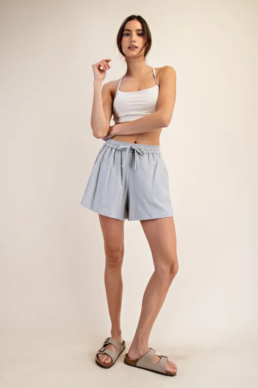 Light Grey Cotton Lounge Short made by Rae Mode