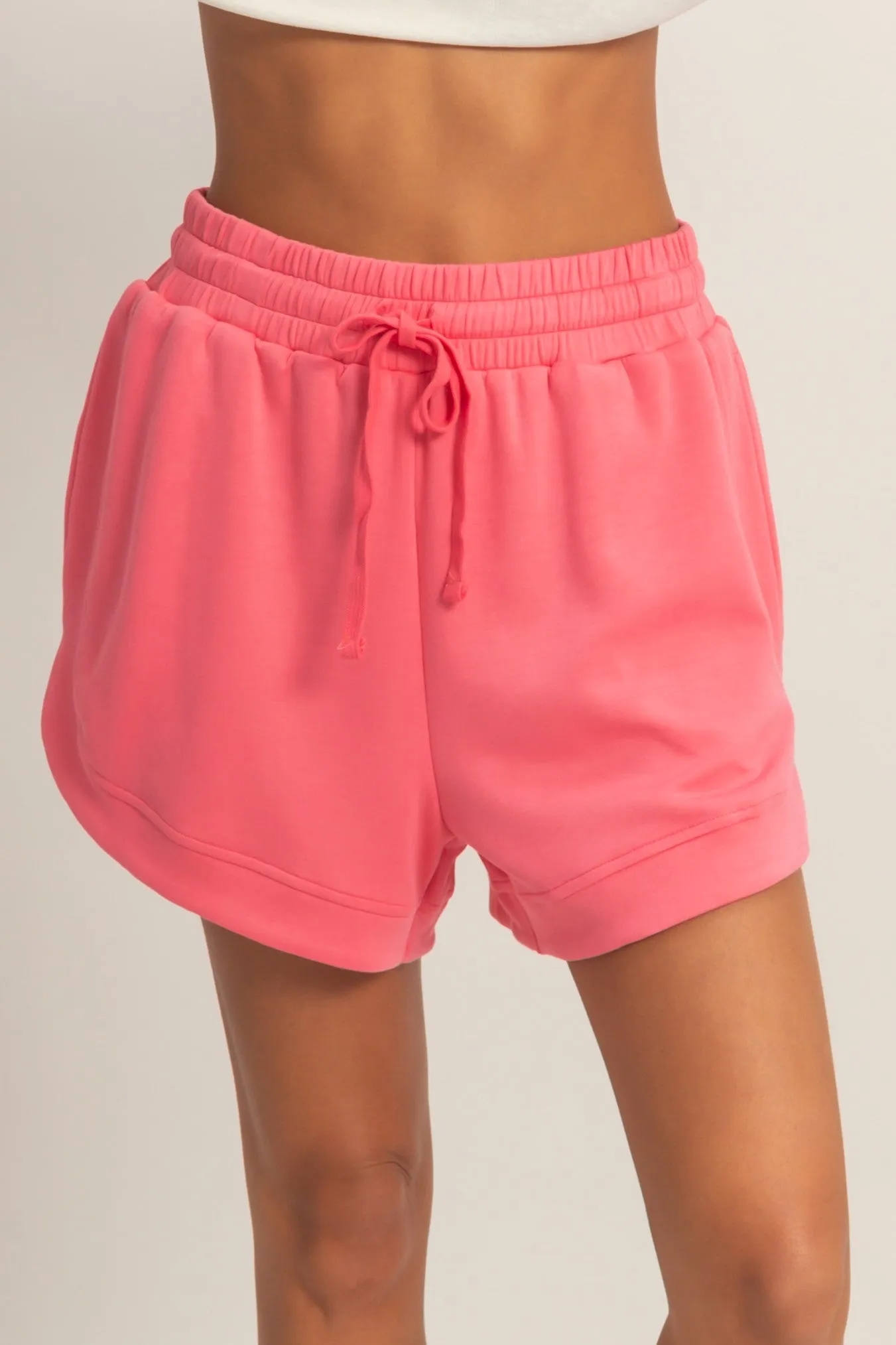 Taffy Pink Drawstring Relaxed Fit Shorts sold by Pinkblush product image thumbnail 2