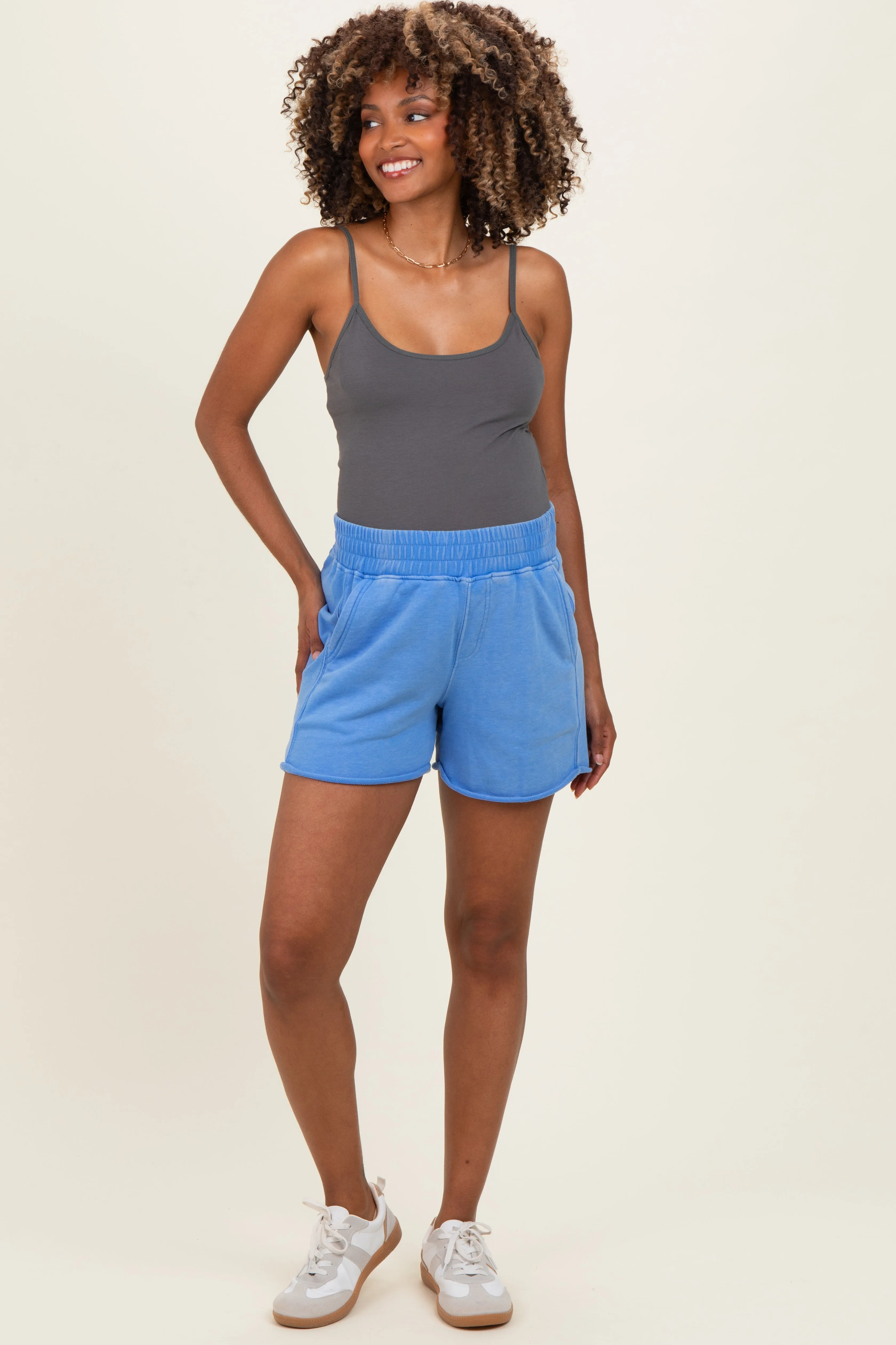 Charcoal Basic Adjustable Strap Maternity Cami sold by Pinkblush