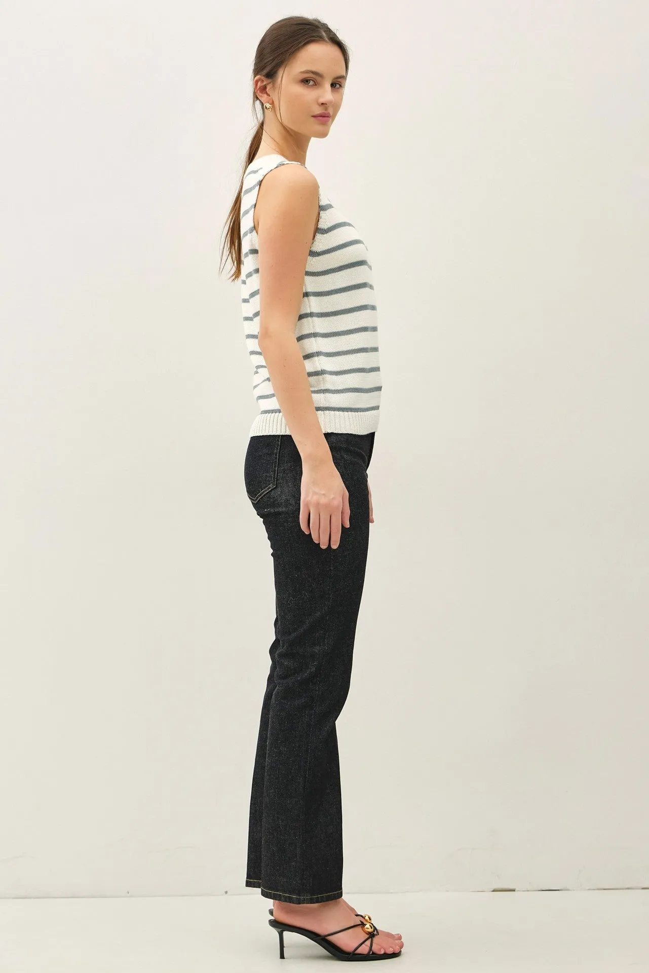 Slate Striped Knit Tank sold by Pinkblush product image thumbnail 3