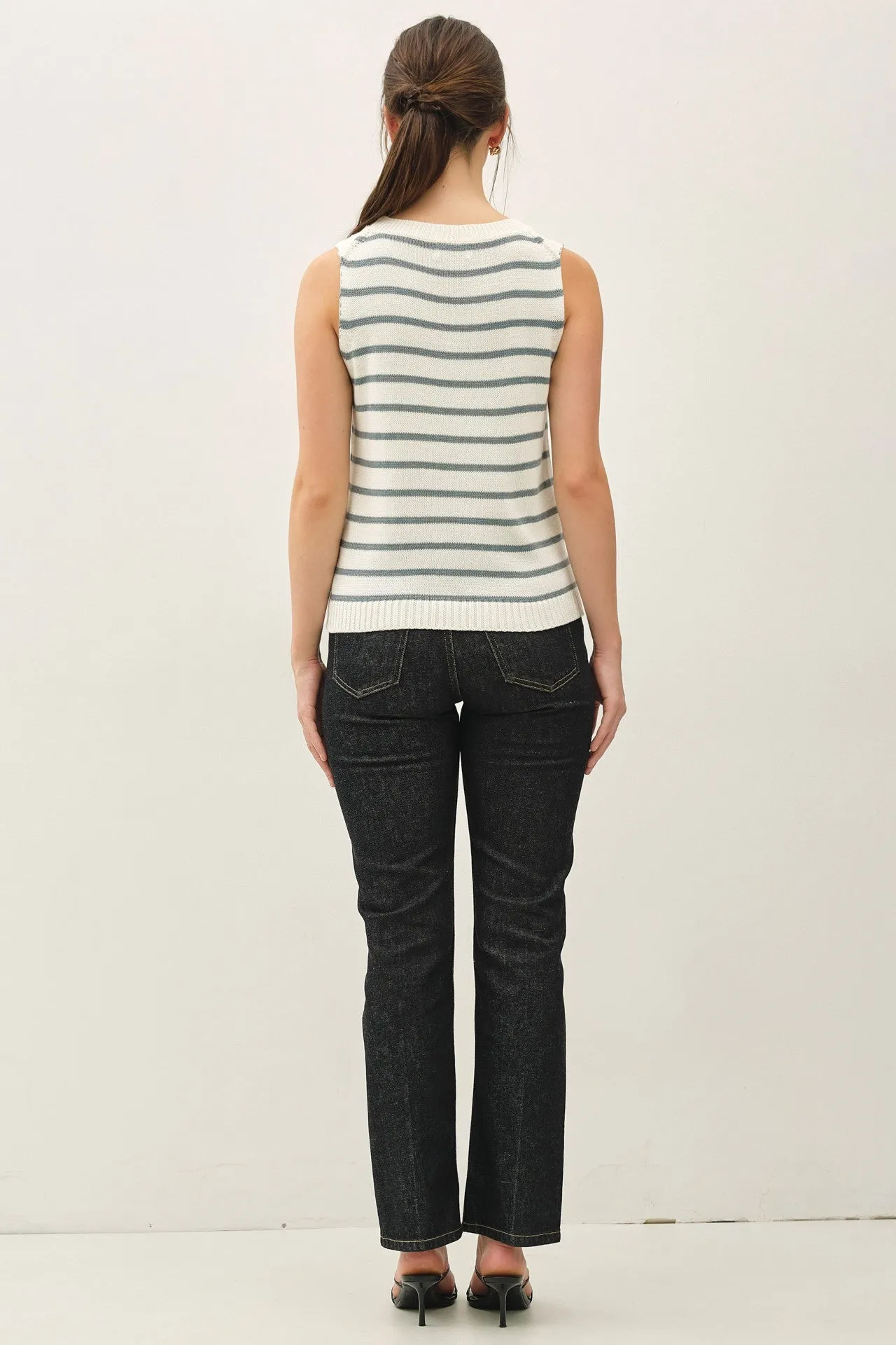Slate Striped Knit Tank sold by Pinkblush product image thumbnail 4