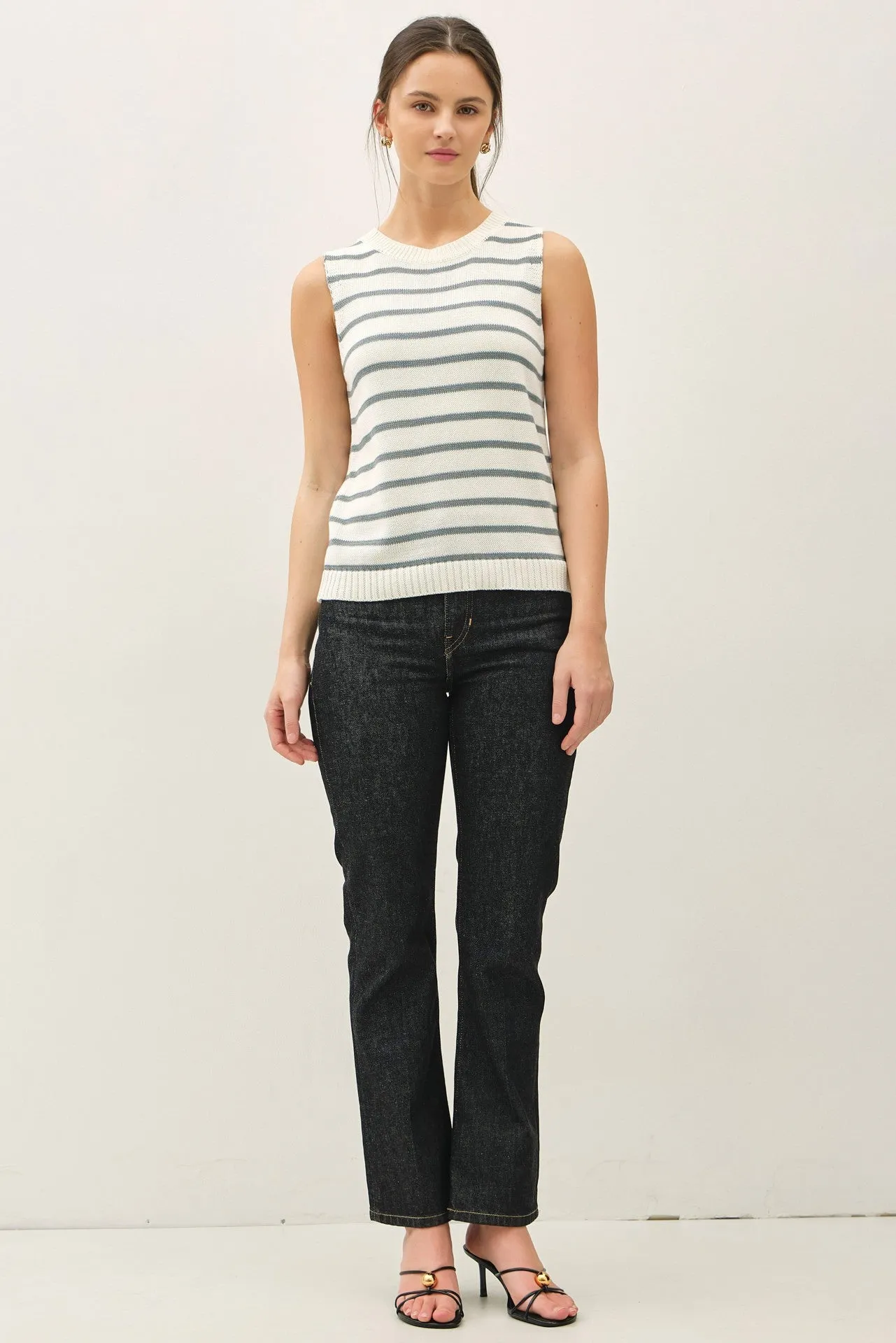 Slate Striped Knit Tank sold by Pinkblush product image thumbnail 2