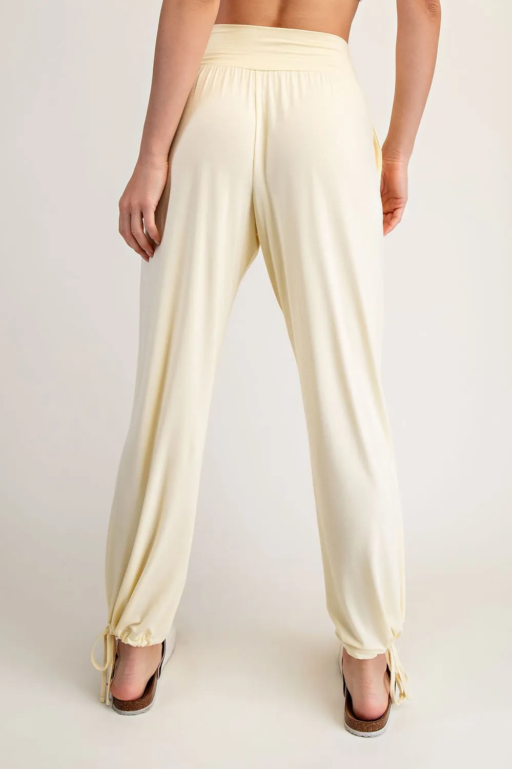 Lemon Crossover Waist Pants sold by Pinkblush product image thumbnail 3