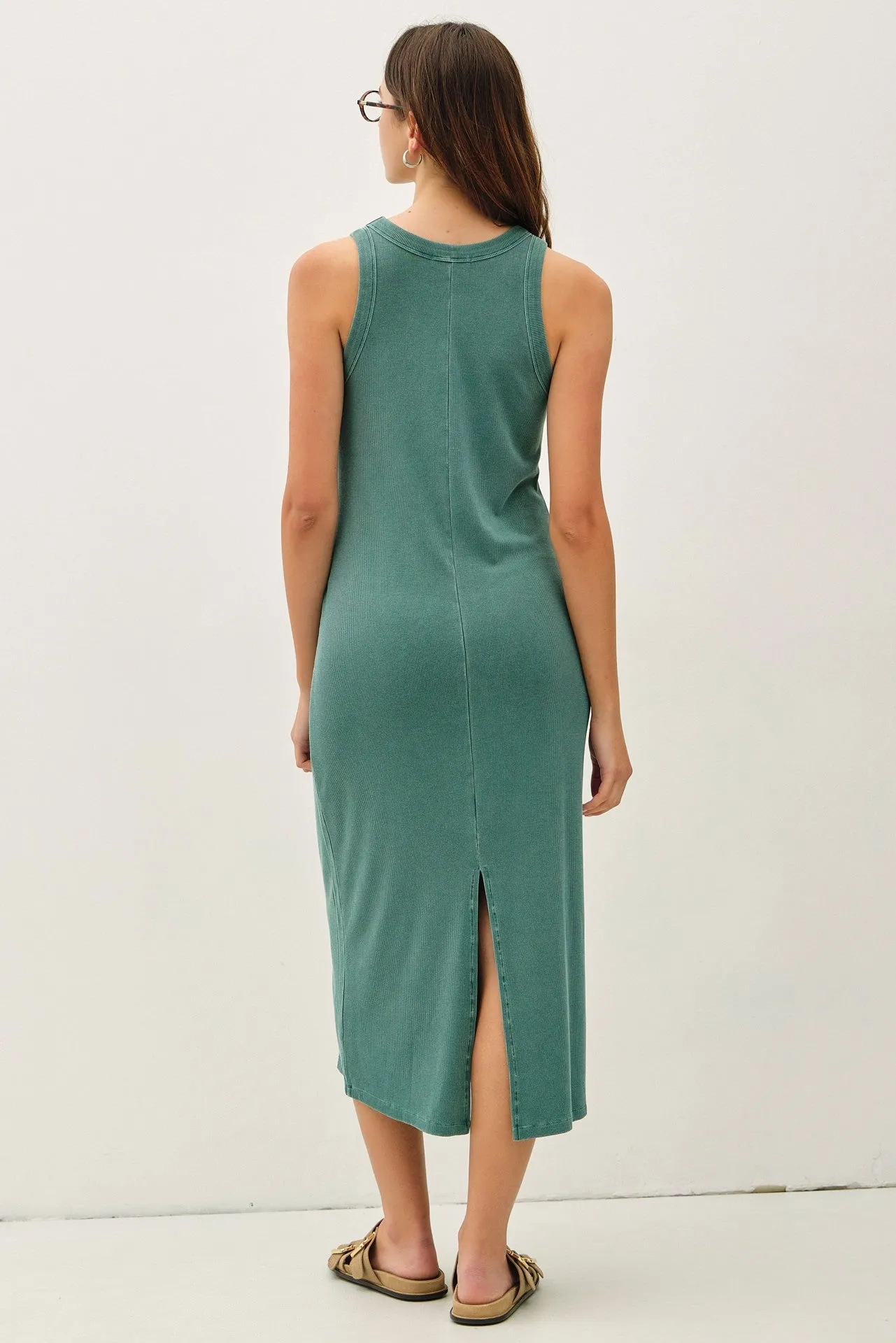 Hunter Ribbed Midi Tank Dress sold by Pinkblush product image thumbnail 3