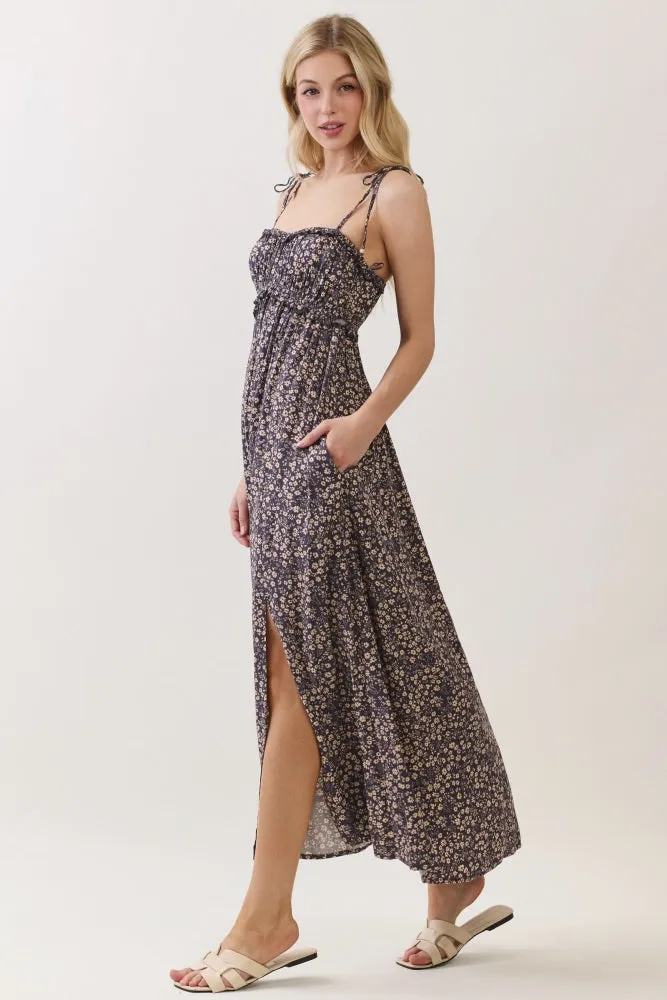 Purple Print Detailed Maxi Dress sold by Pinkblush product image thumbnail 3