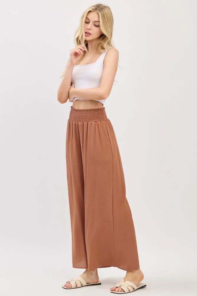Nutshell Smocked Waistband Wide Leg Pants sold by Pinkblush product image thumbnail 2