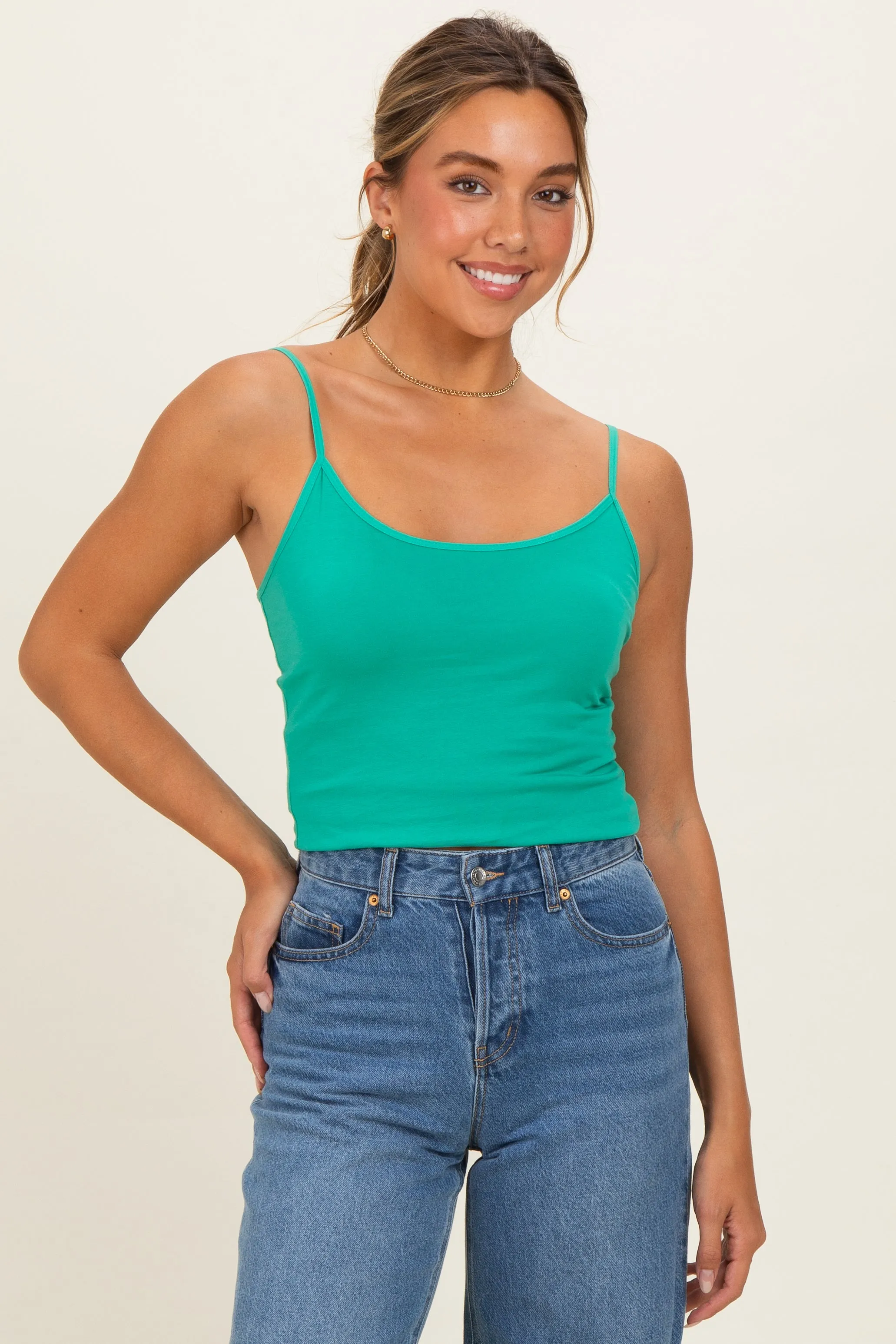 Emerald Basic Adjustable Strap Cami sold by Pinkblush product image thumbnail 3