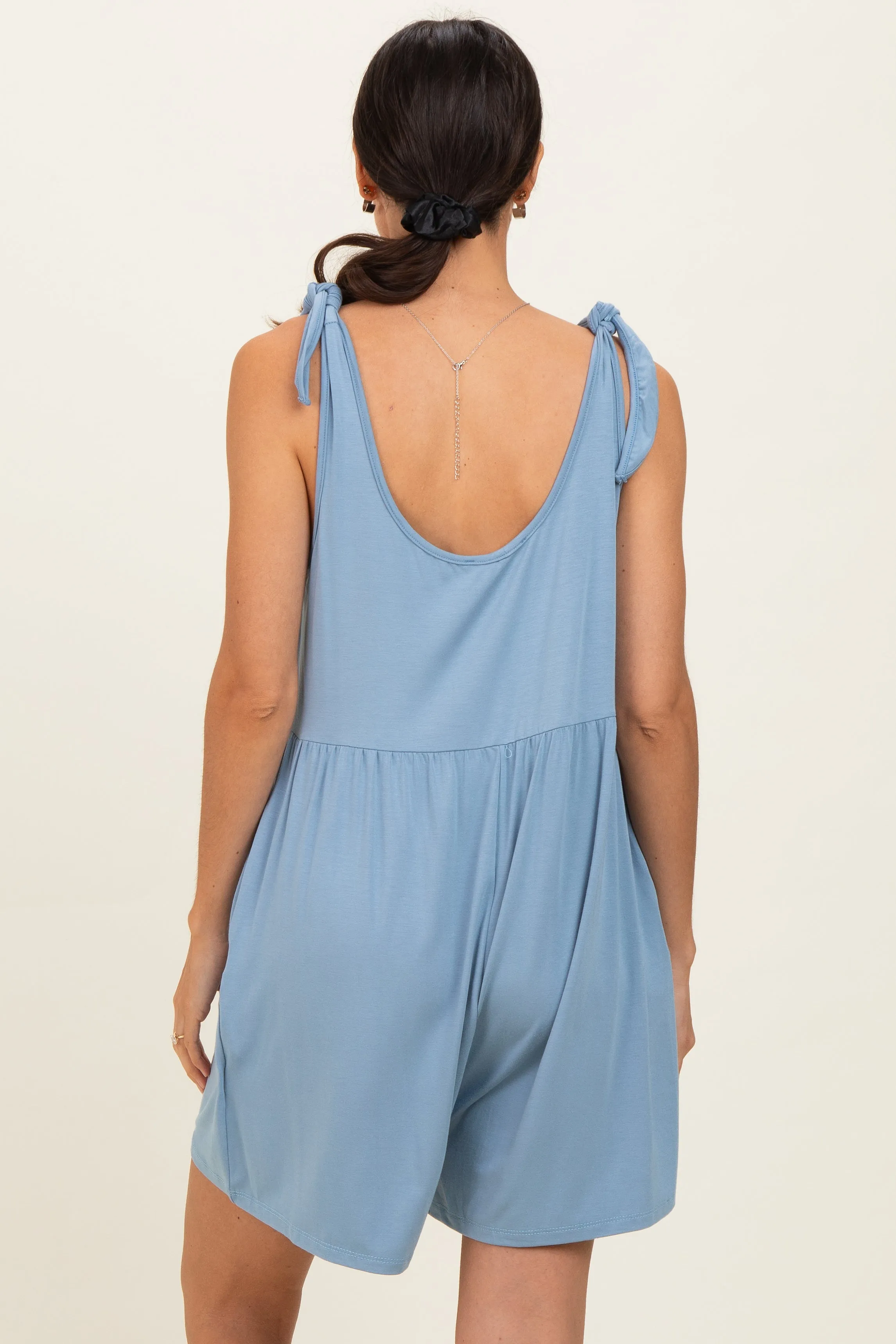 Blue Knot Strap Romper sold by Pinkblush product image thumbnail 4