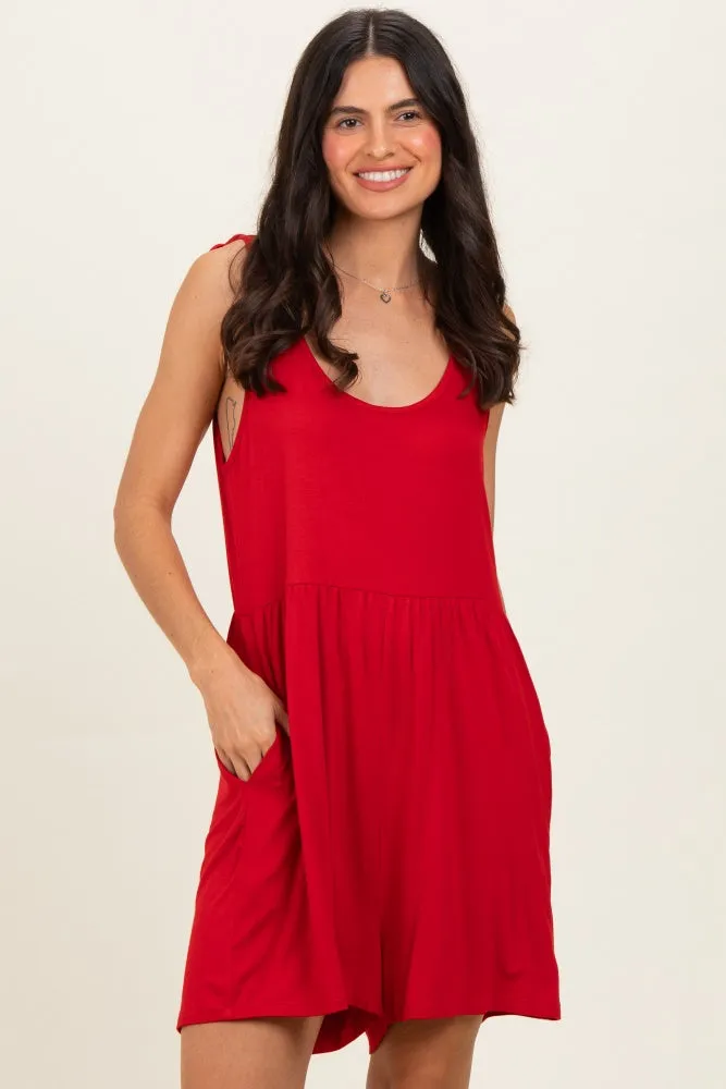 Red Knot Strap Romper sold by Pinkblush product image thumbnail 2