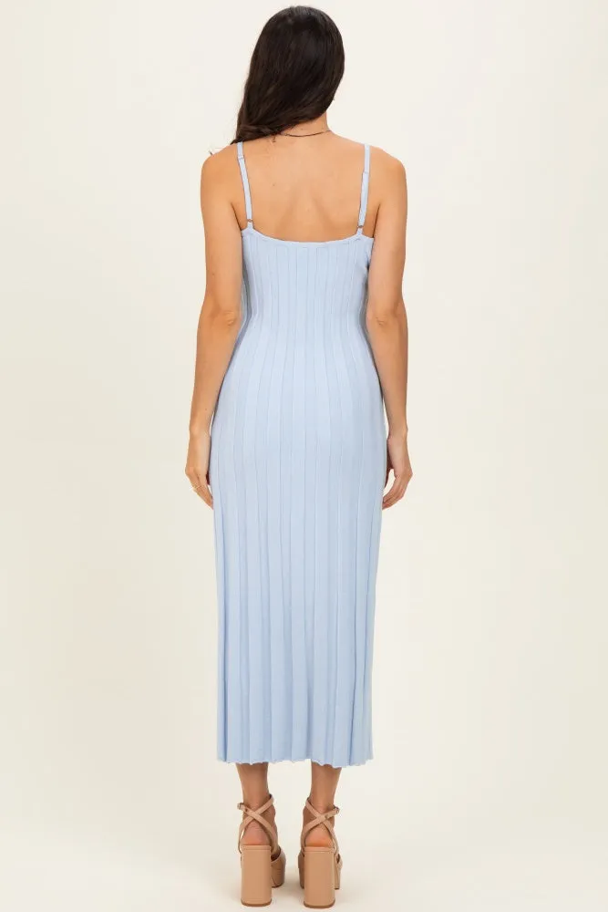 Sky Rib Knit Sleeveless Maxi Dress sold by Pinkblush product image thumbnail 3