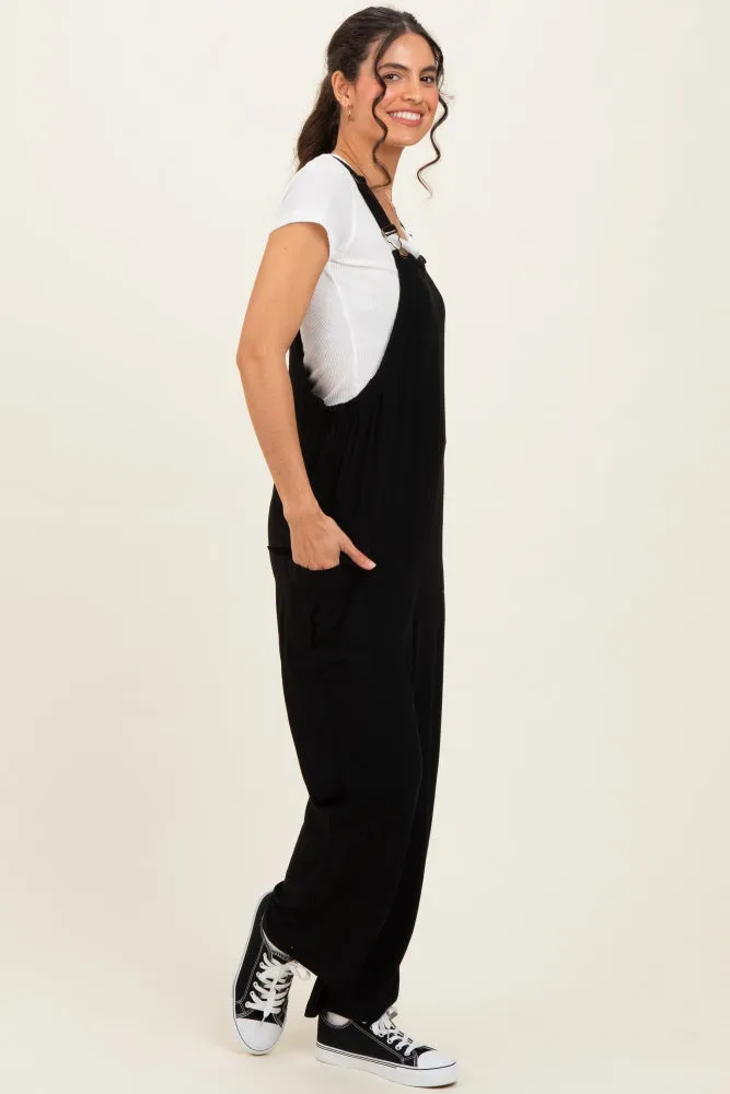 Black Straight Leg Adjustable Overalls sold by Pinkblush product image thumbnail 3