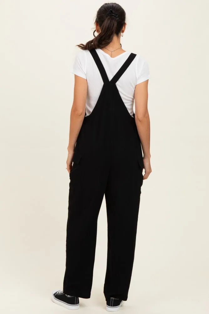 Black Straight Leg Adjustable Overalls sold by Pinkblush product image thumbnail 4