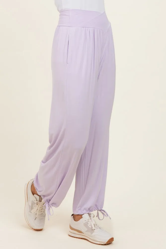Lilac Crossover Waist Pants sold by Pinkblush product image thumbnail 3