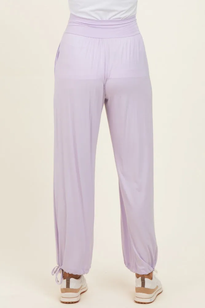 Lilac Crossover Waist Pants sold by Pinkblush product image thumbnail 4