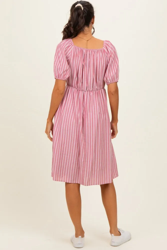 Red Gingham Square Neck Dress sold by Pinkblush product image thumbnail 3