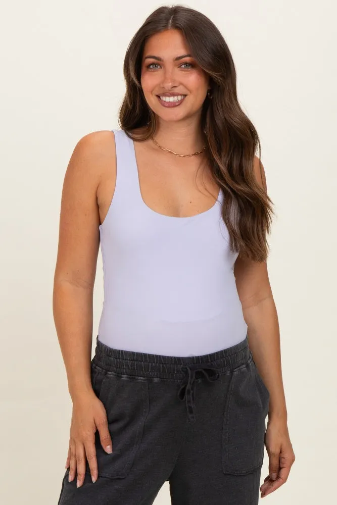 Lavender Square Neckline Maternity Active Tank Top sold by Pinkblush product image thumbnail 2