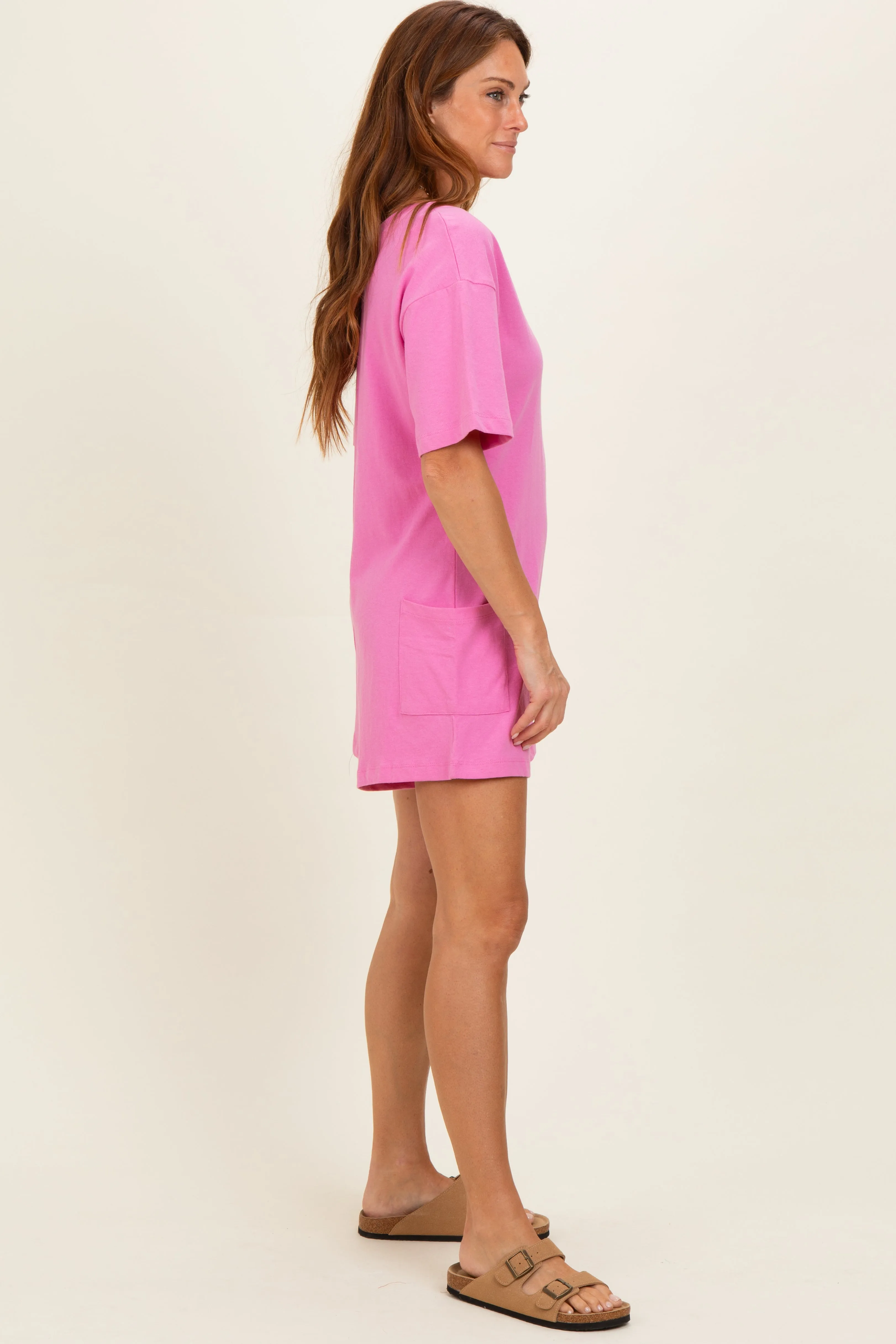 Pink Scoop Neck Romper sold by Pinkblush product image thumbnail 3