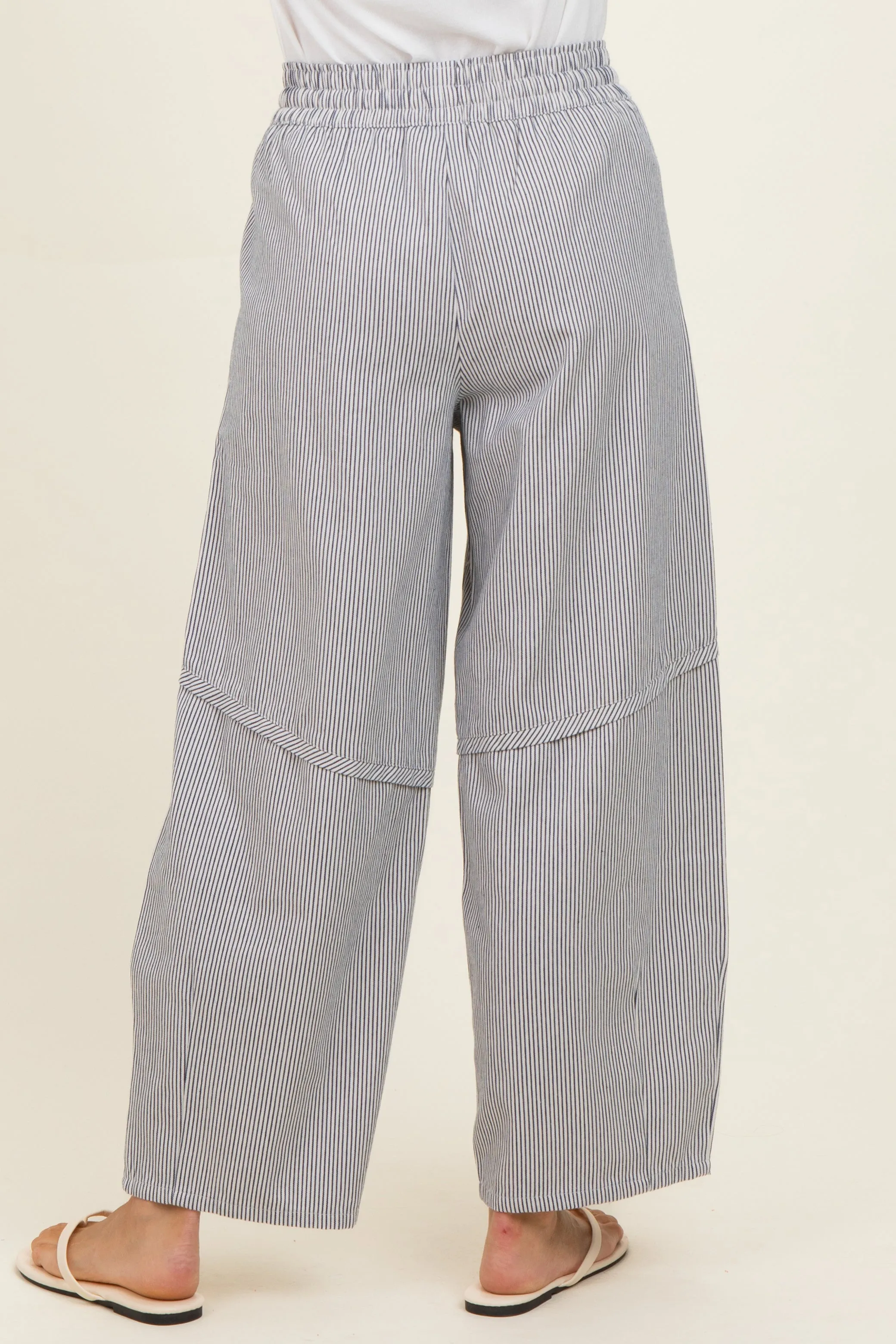 Off White Striped Relaxed Fit Pants sold by Pinkblush product image thumbnail 4