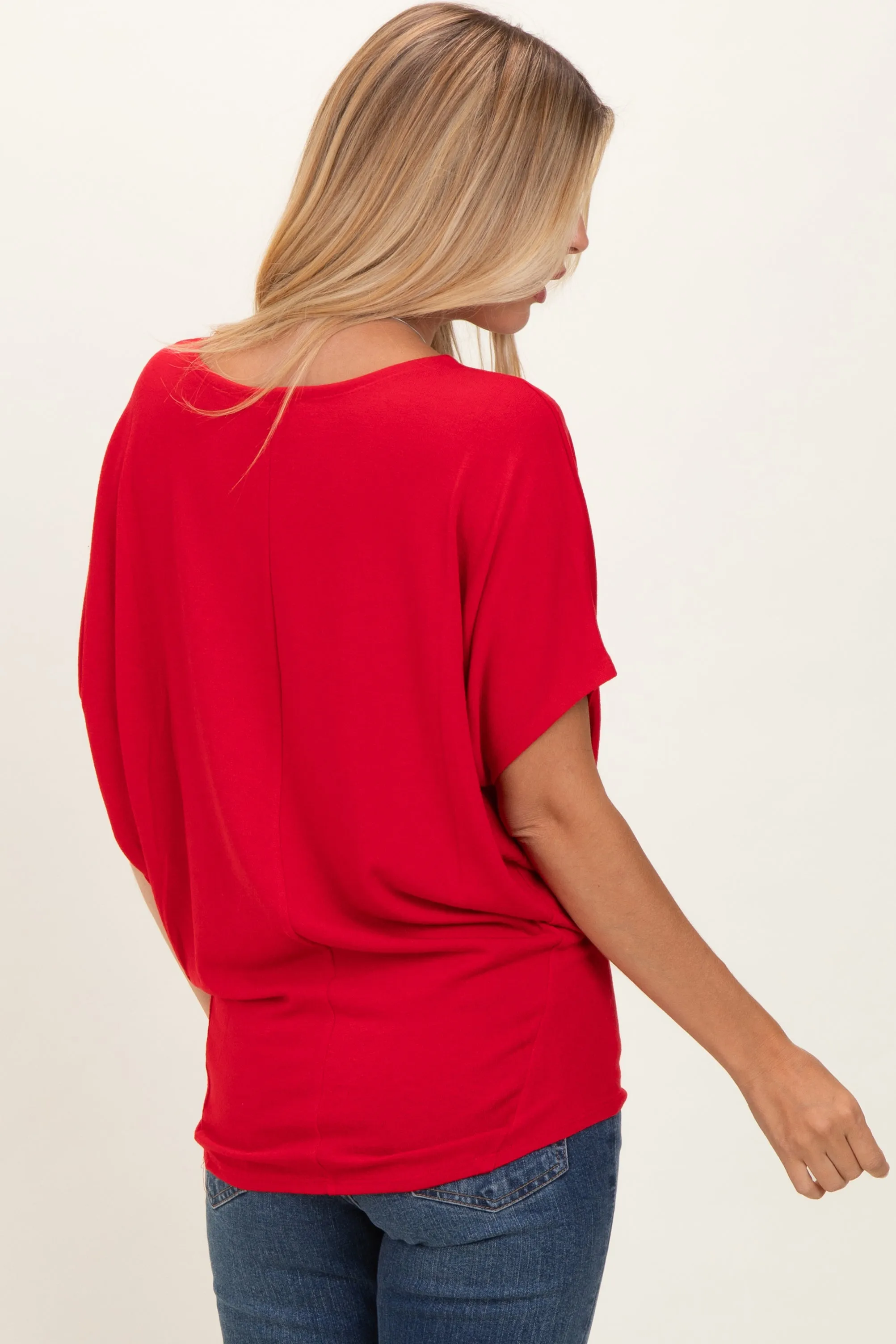 Ruby Dolman Sleeve Boat Neck Top sold by Pinkblush product image thumbnail 4
