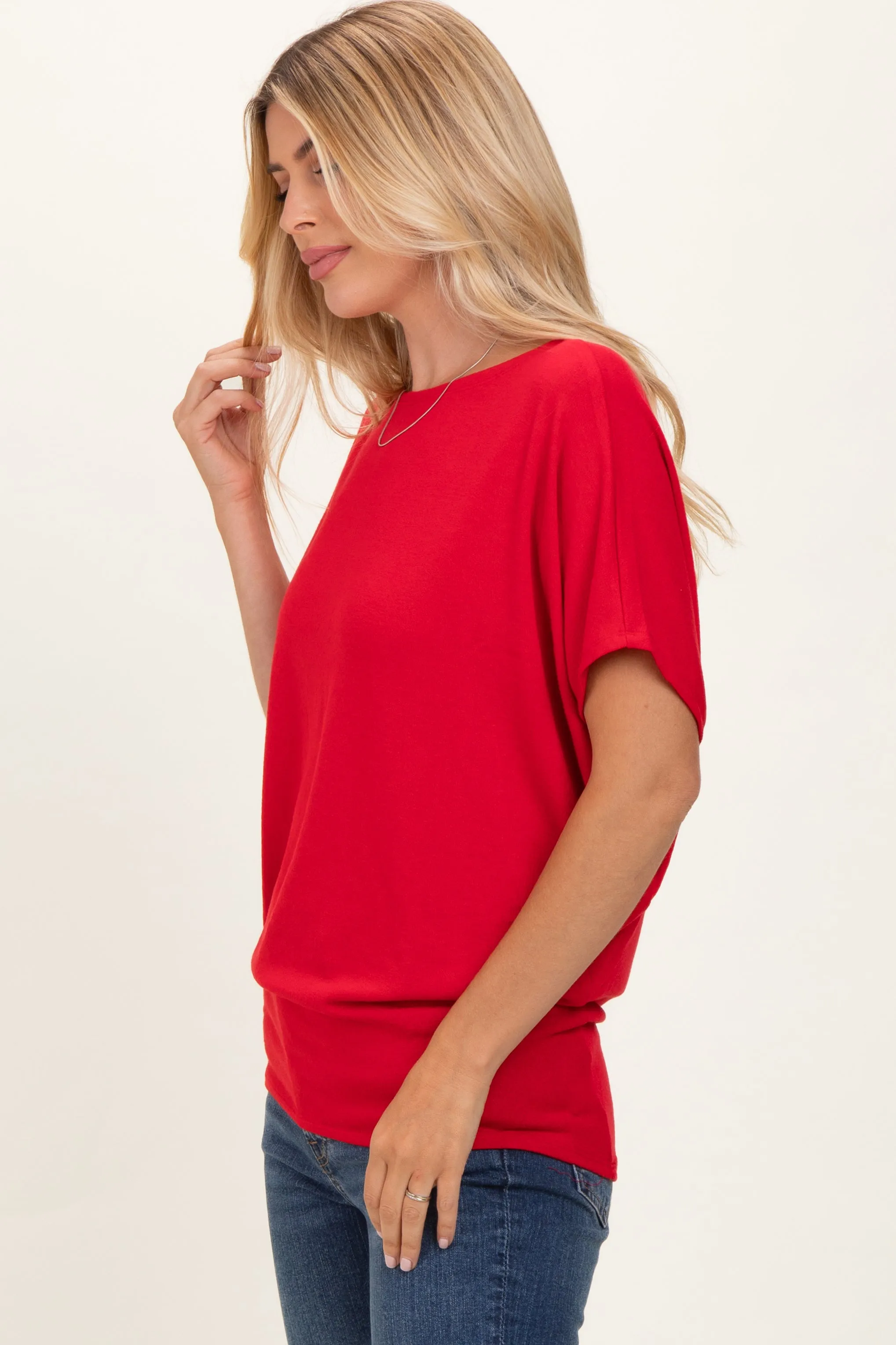 Ruby Dolman Sleeve Boat Neck Top sold by Pinkblush product image thumbnail 3