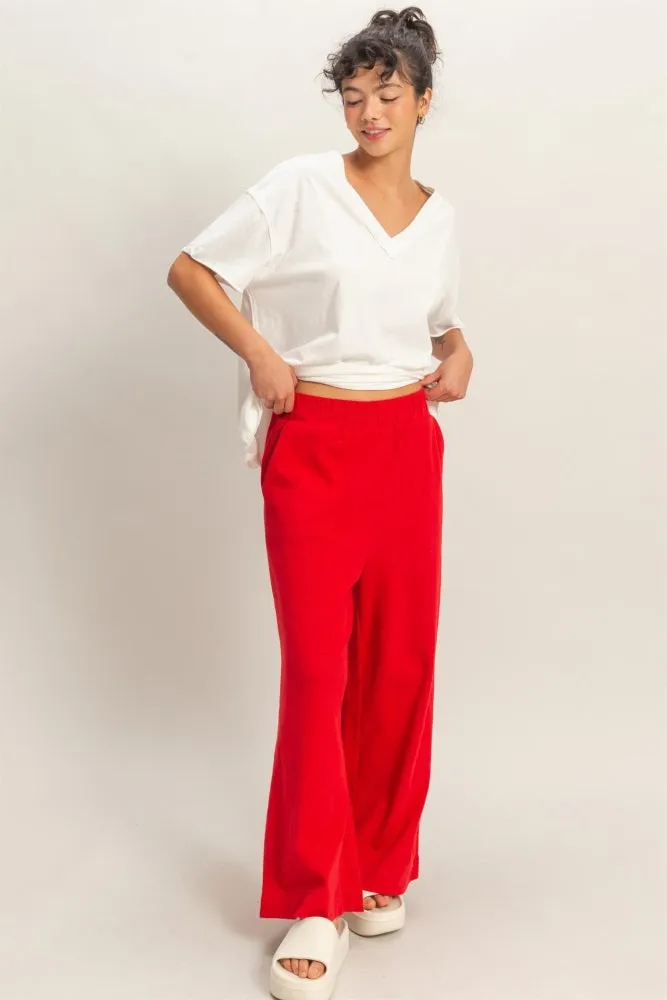 White Washed V-Neck Oversized Tee sold by Pinkblush product image thumbnail 4